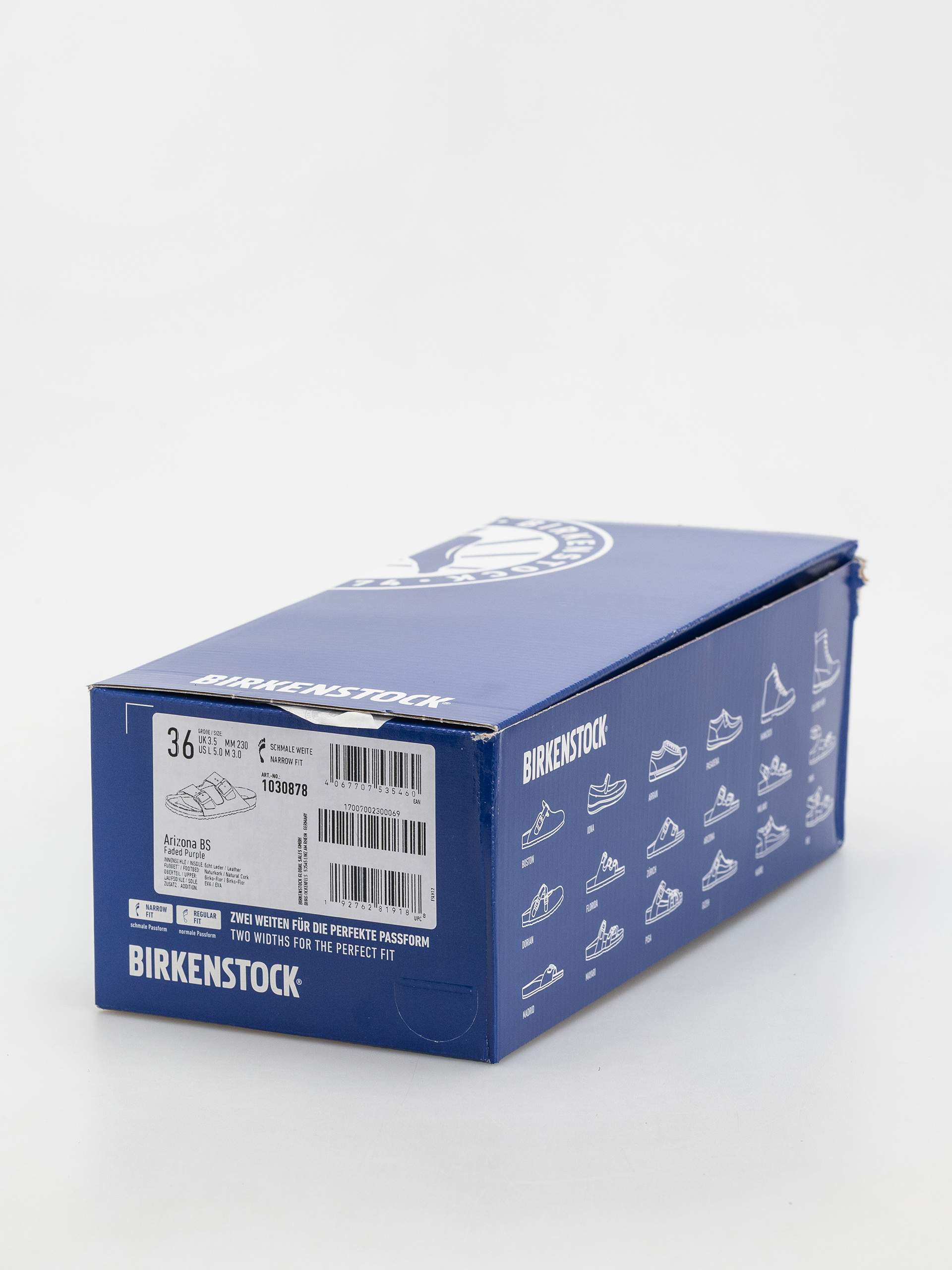 Шльопанці Birkenstock Arizona Briko Flor Narrow Wmn (faded purple)