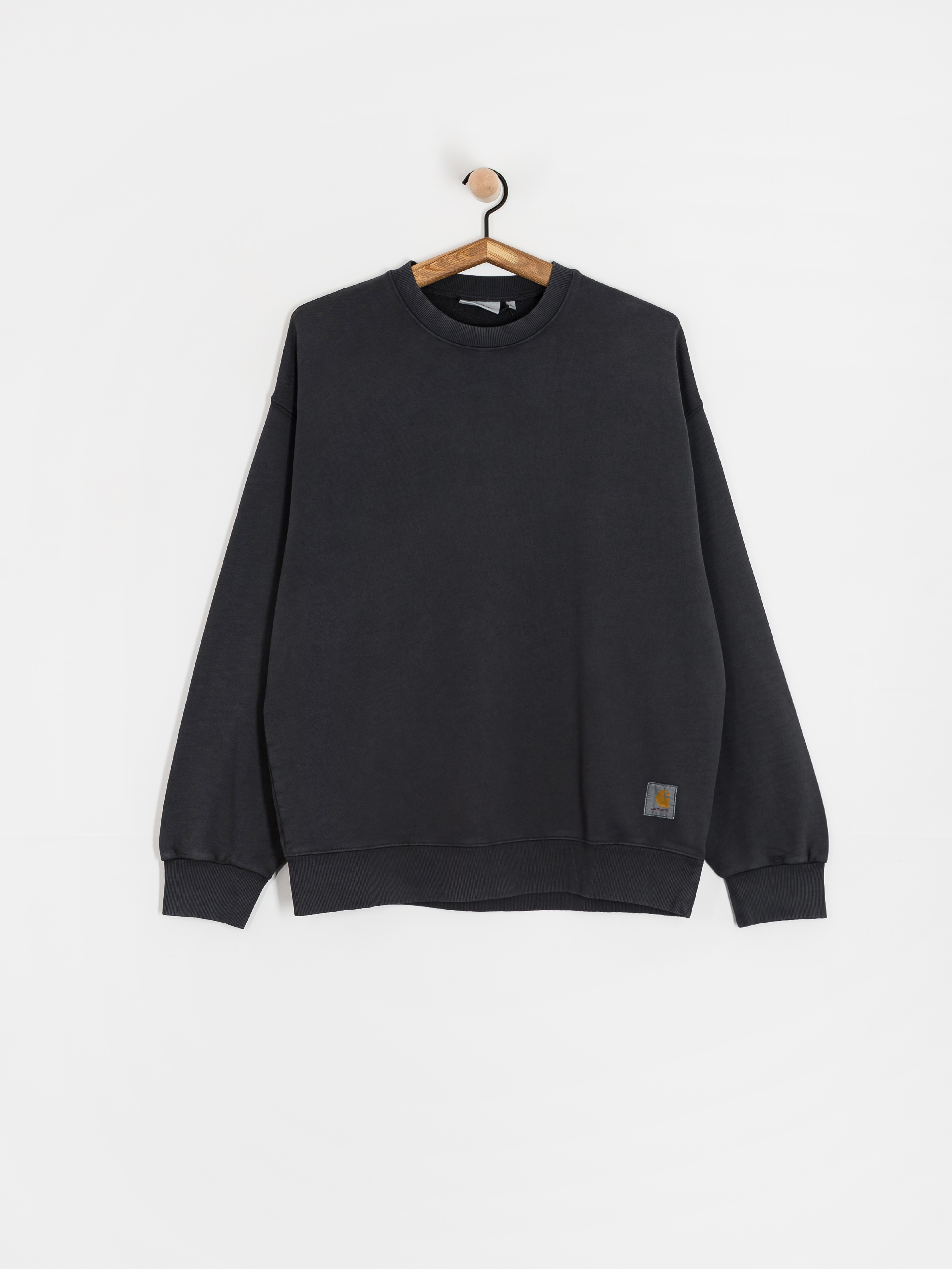 Світшот Carhartt WIP Hudson (black/chalk wash)