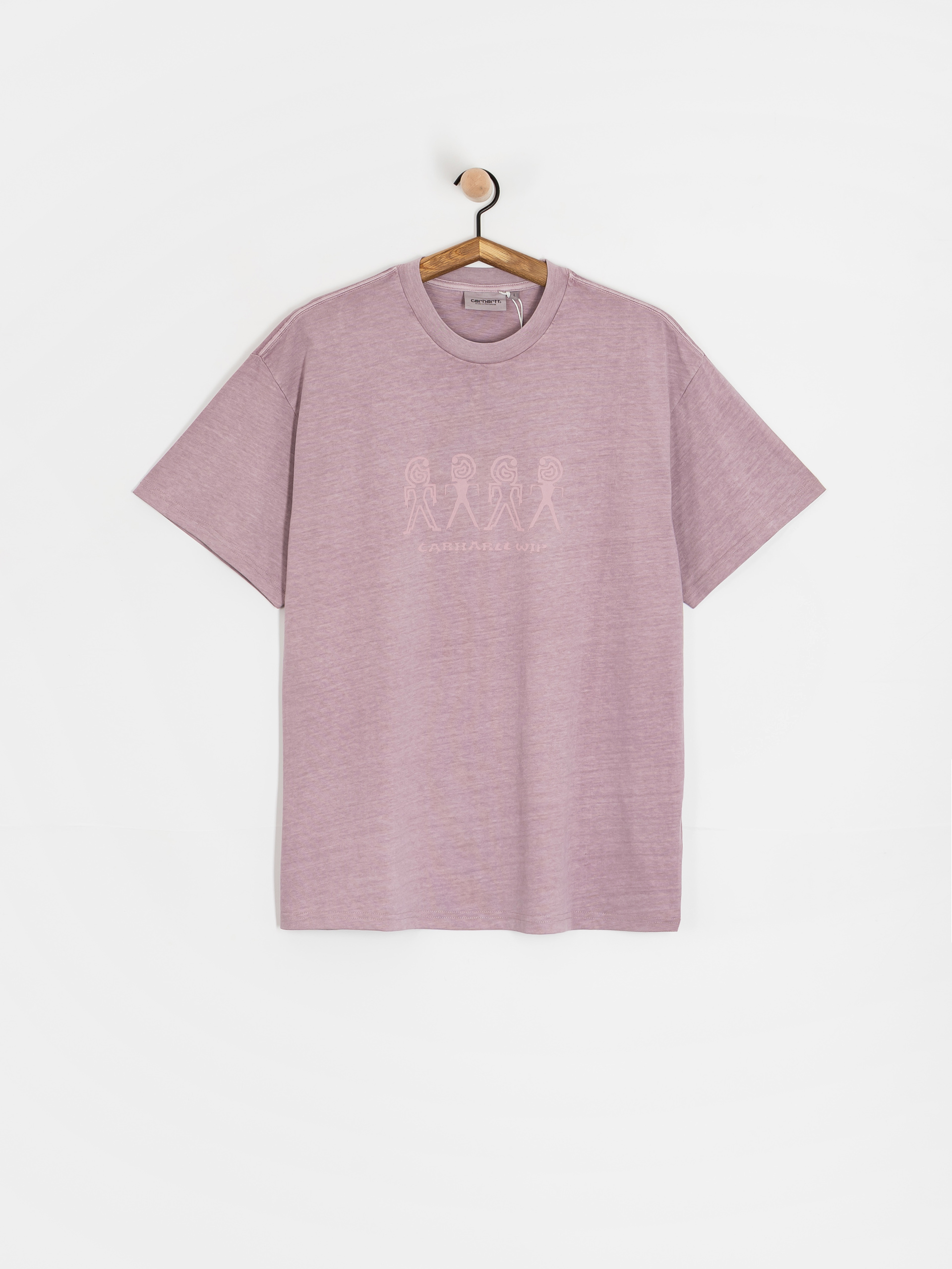 Футболка Carhartt WIP Terrestrial (pink fog/hortensia/pigment garment dyed)
