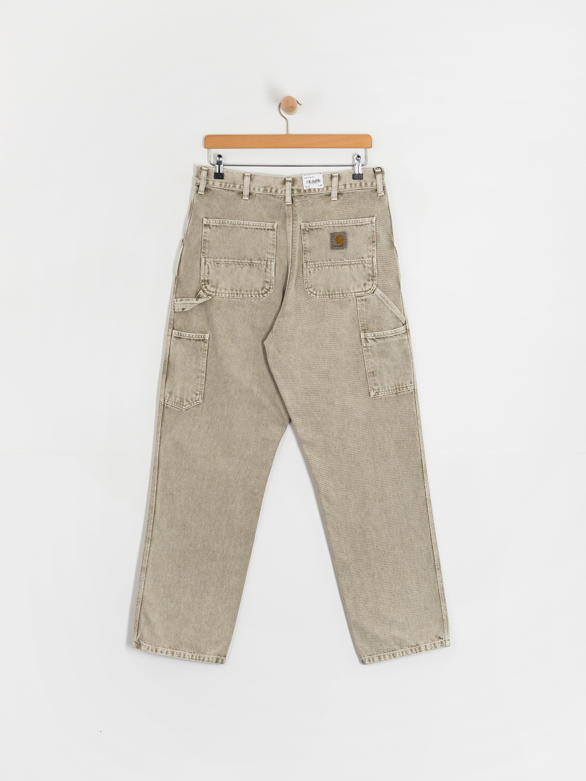 Штани Carhartt WIP Single Knee (opuntia/chalk wash)