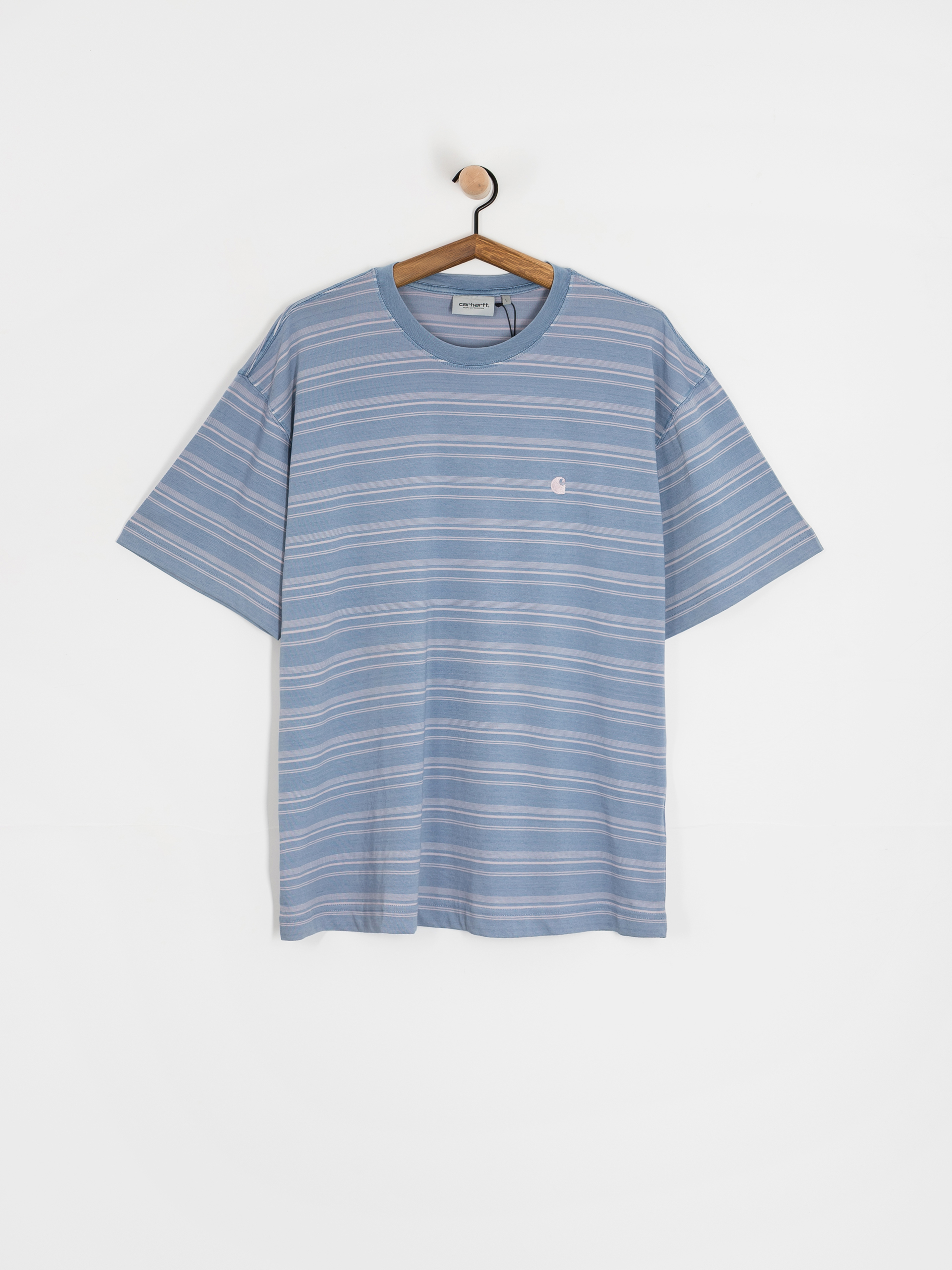 Футболка Carhartt WIP Brodine (brodine stripe/sorrent/indigo overdyed)