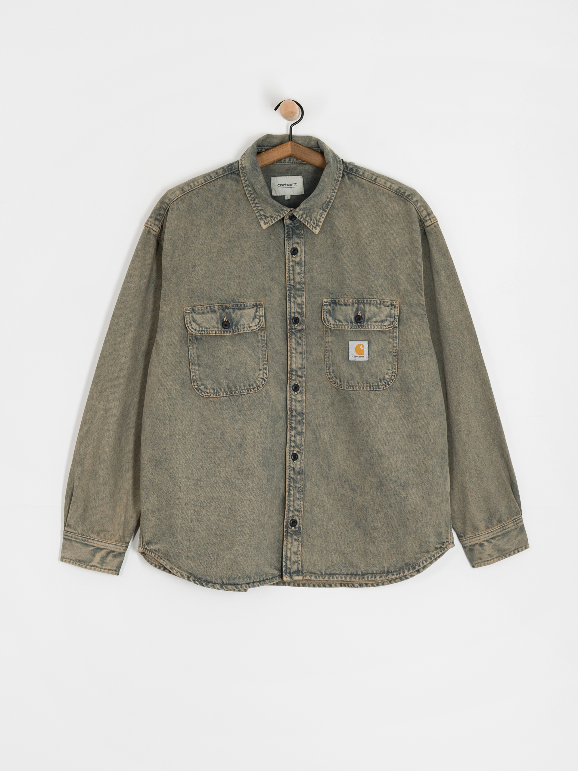 Куртка Carhartt WIP Tigan (blue/leather/garment dyed)