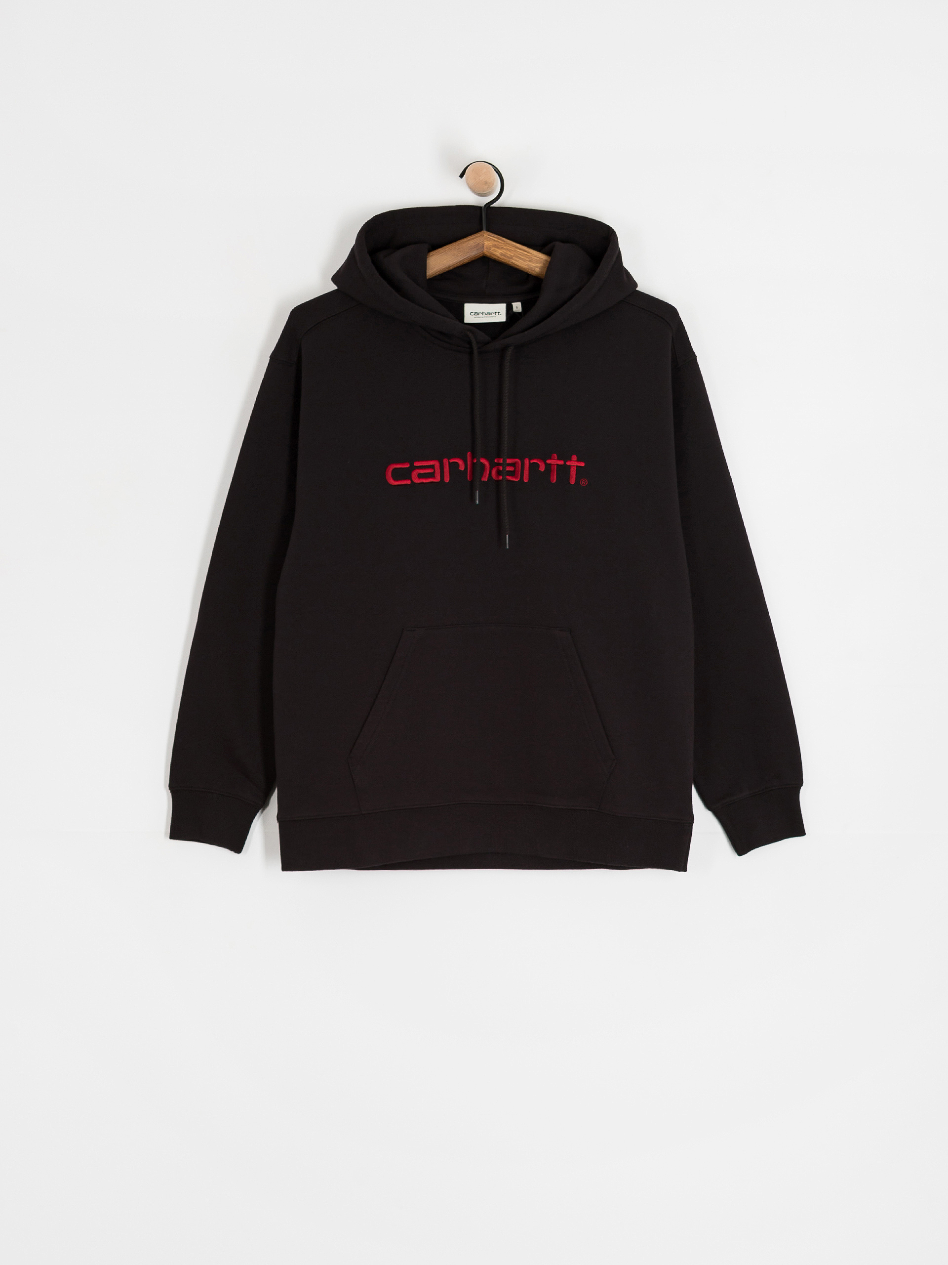 Худі Carhartt WIP Carhartt HD Wmn (black/scarlet)