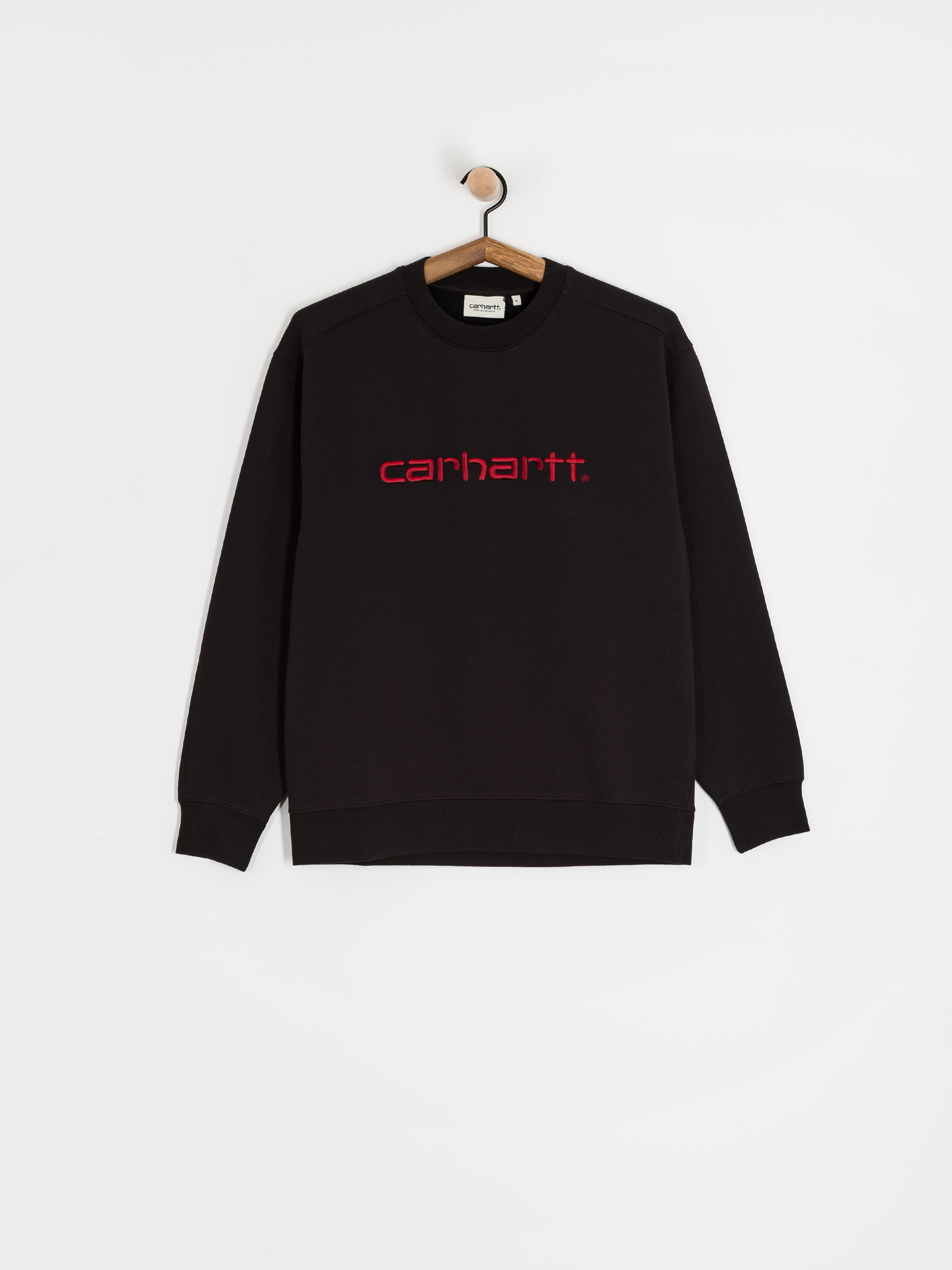 Світшот Carhartt WIP Carhartt Wmn (black/scarlet)