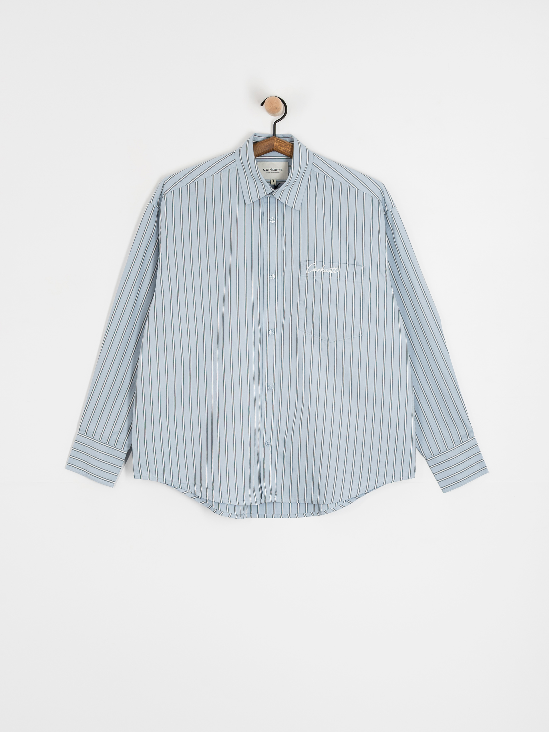 Сорочка Carhartt WIP Grimsby Wmn (grimsby stripe/blue fog)