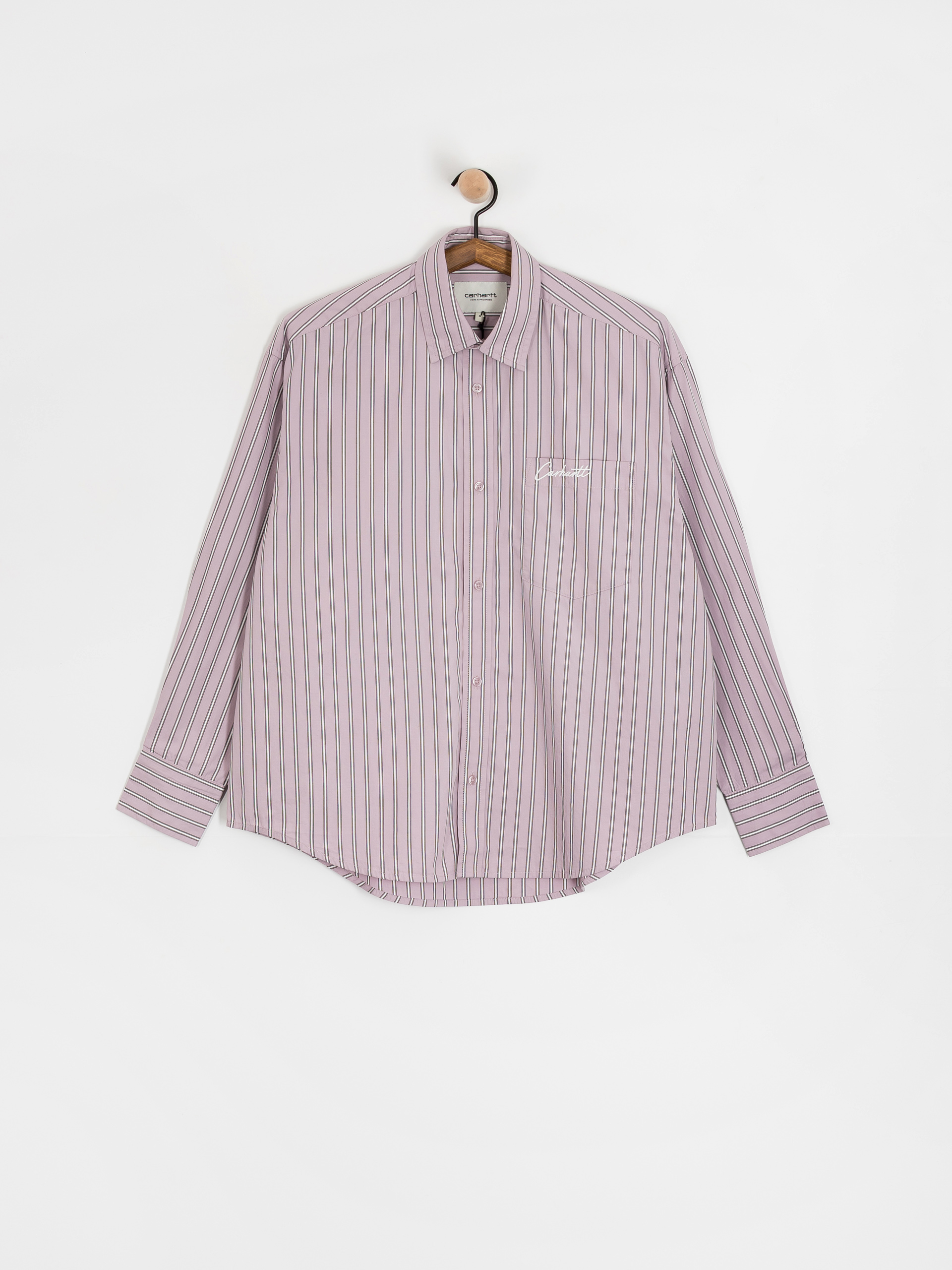 Сорочка Carhartt WIP Grimsby Wmn (grimsby stripe/pink fog)