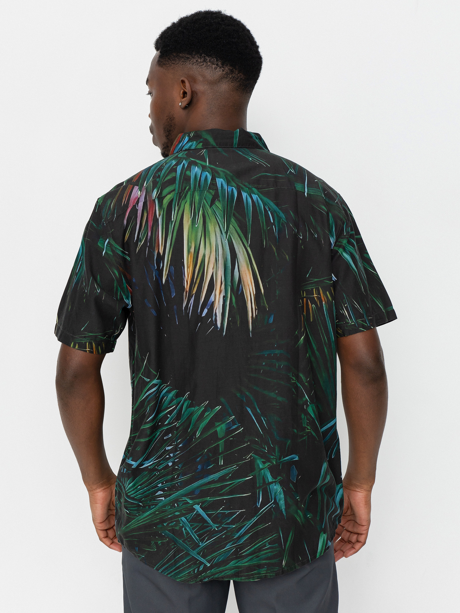 Сорочка RVCA Hawaii Palms (black)
