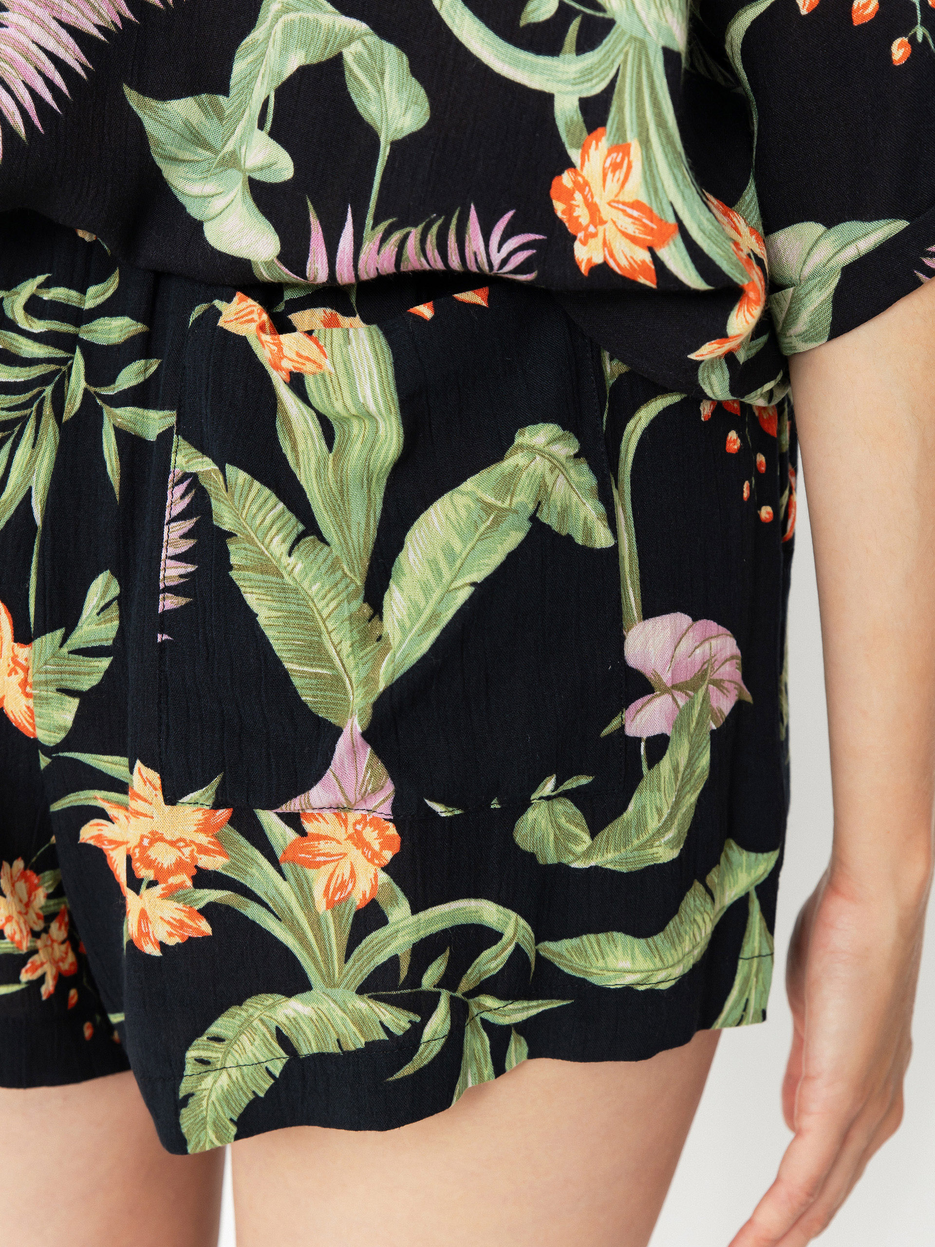 Шорти Roxy Lekeitio Break High Printed Cr Wmn (anthracite island escape)