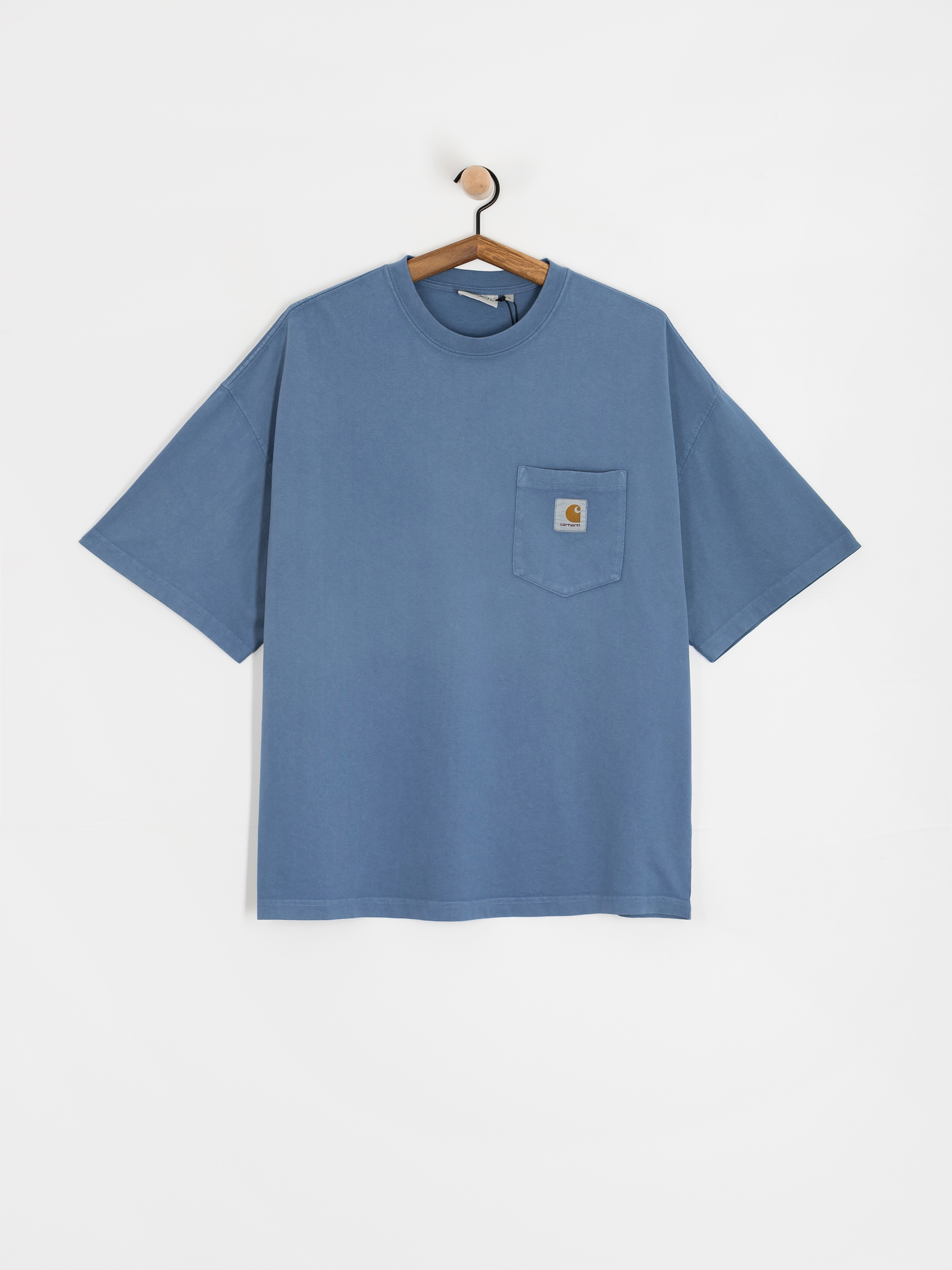 Футболка Carhartt WIP Hudson Pocket (sorrent/chalk wash)