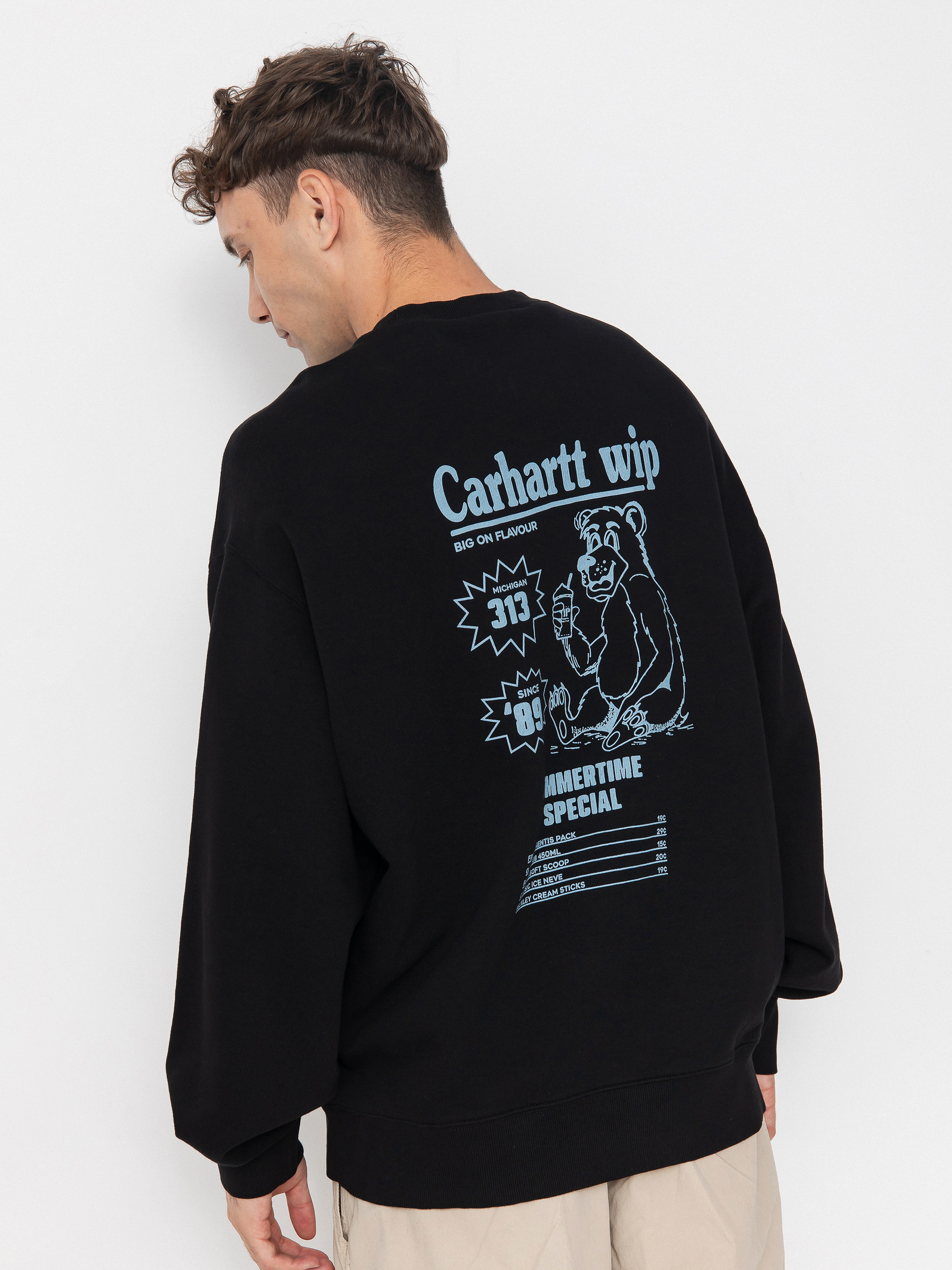 Світшот Carhartt WIP Catalogue (black/bluebird)