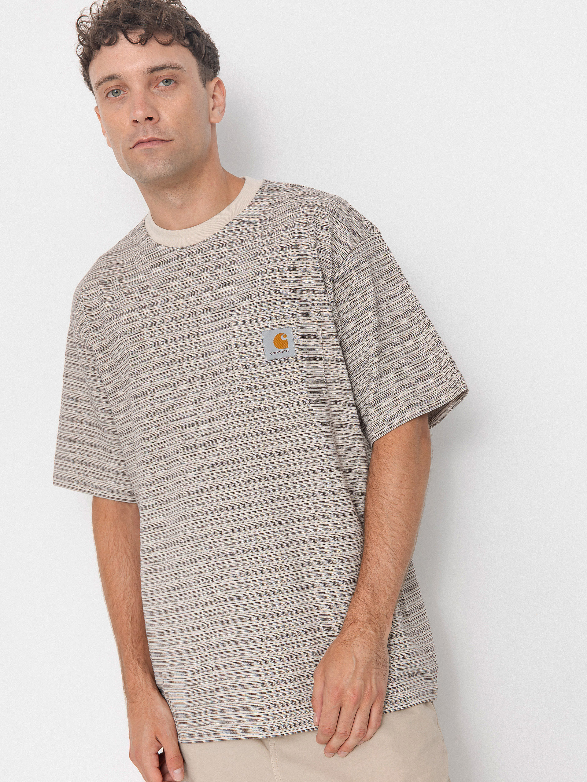 Футболка Carhartt WIP Gellar Pocket (gellar stripe/wax)