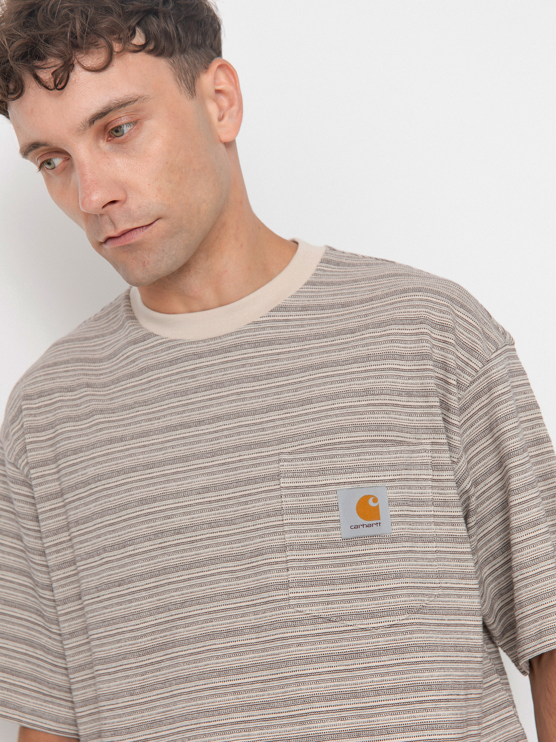 Футболка Carhartt WIP Gellar Pocket (gellar stripe/wax)
