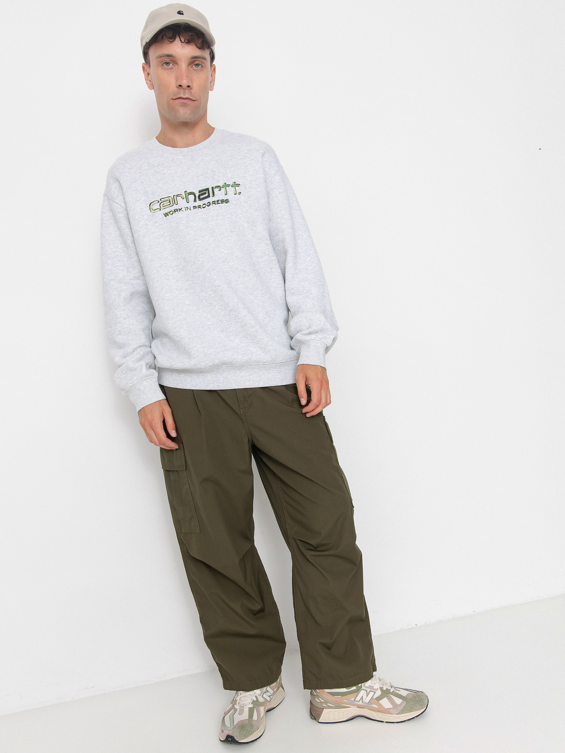 Світшот Carhartt WIP Solar Chrome (ash heather)