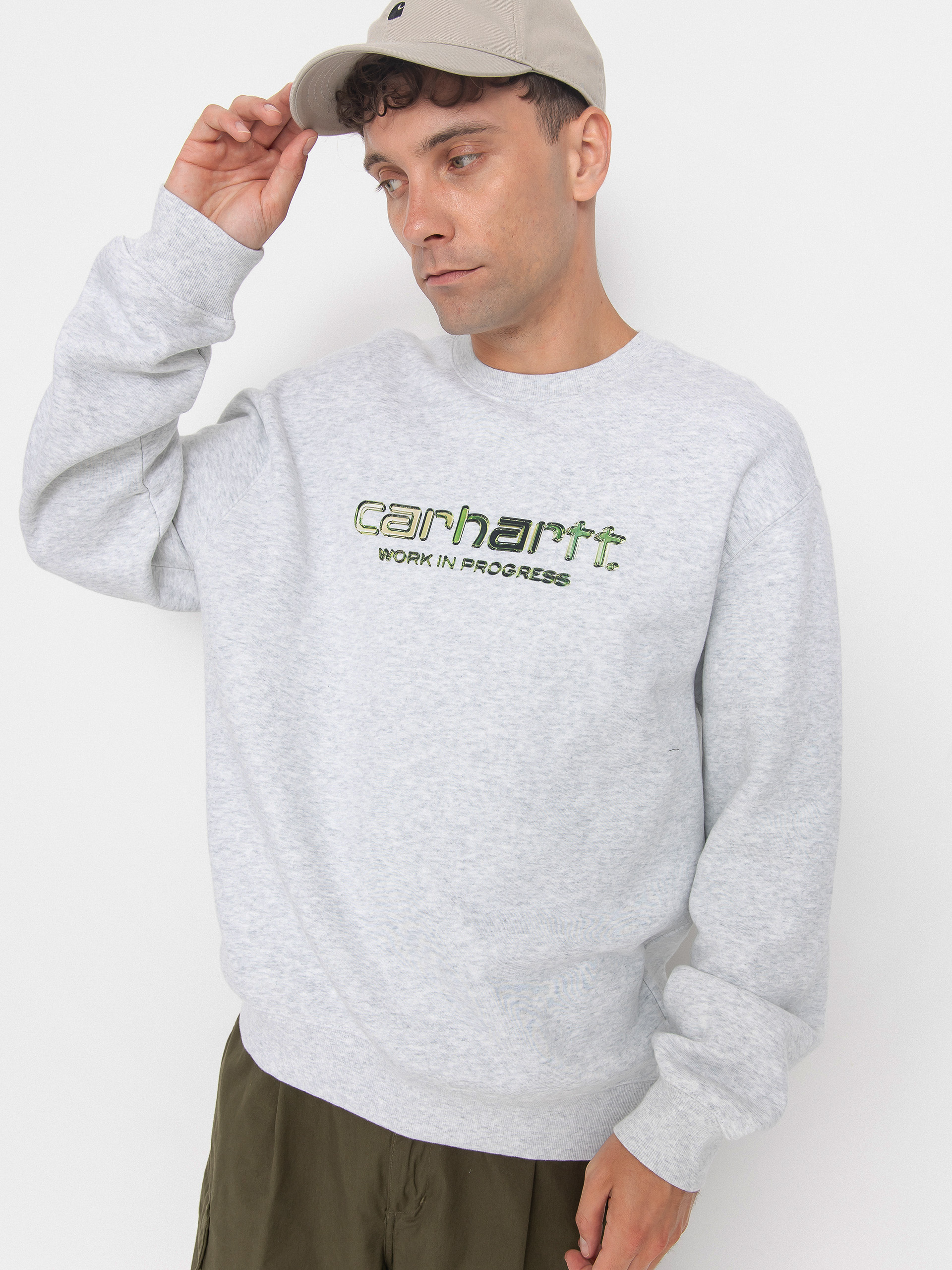 Світшот Carhartt WIP Solar Chrome (ash heather)