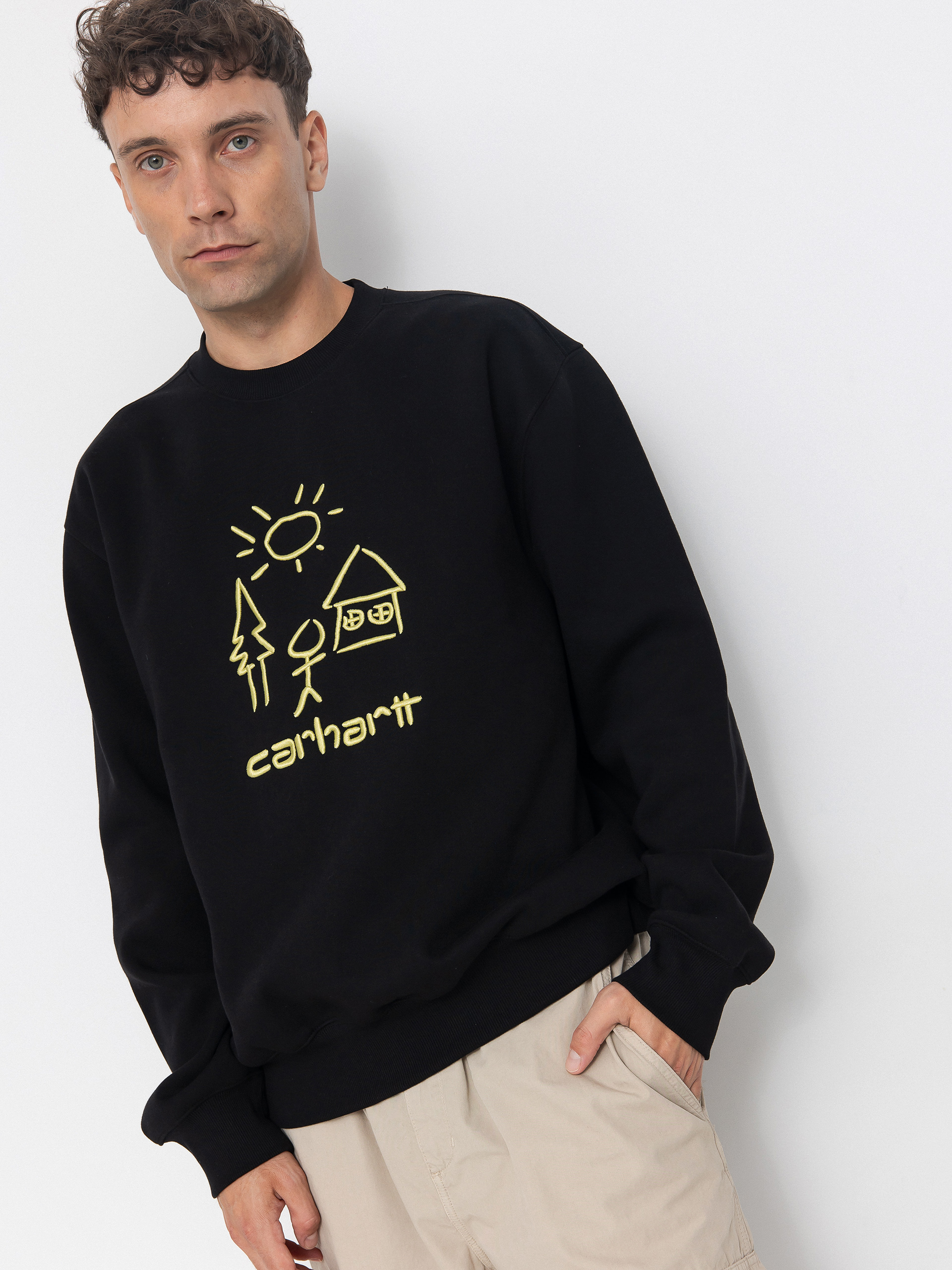 Світшот Carhartt WIP Masterpiece (black/fandoghi)
