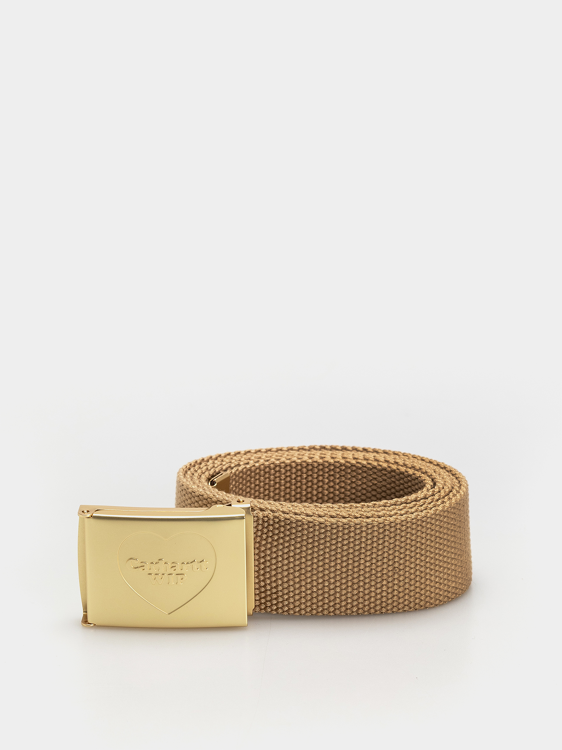 Ремінь Carhartt WIP Heart Clip (dusty h brown/gold)