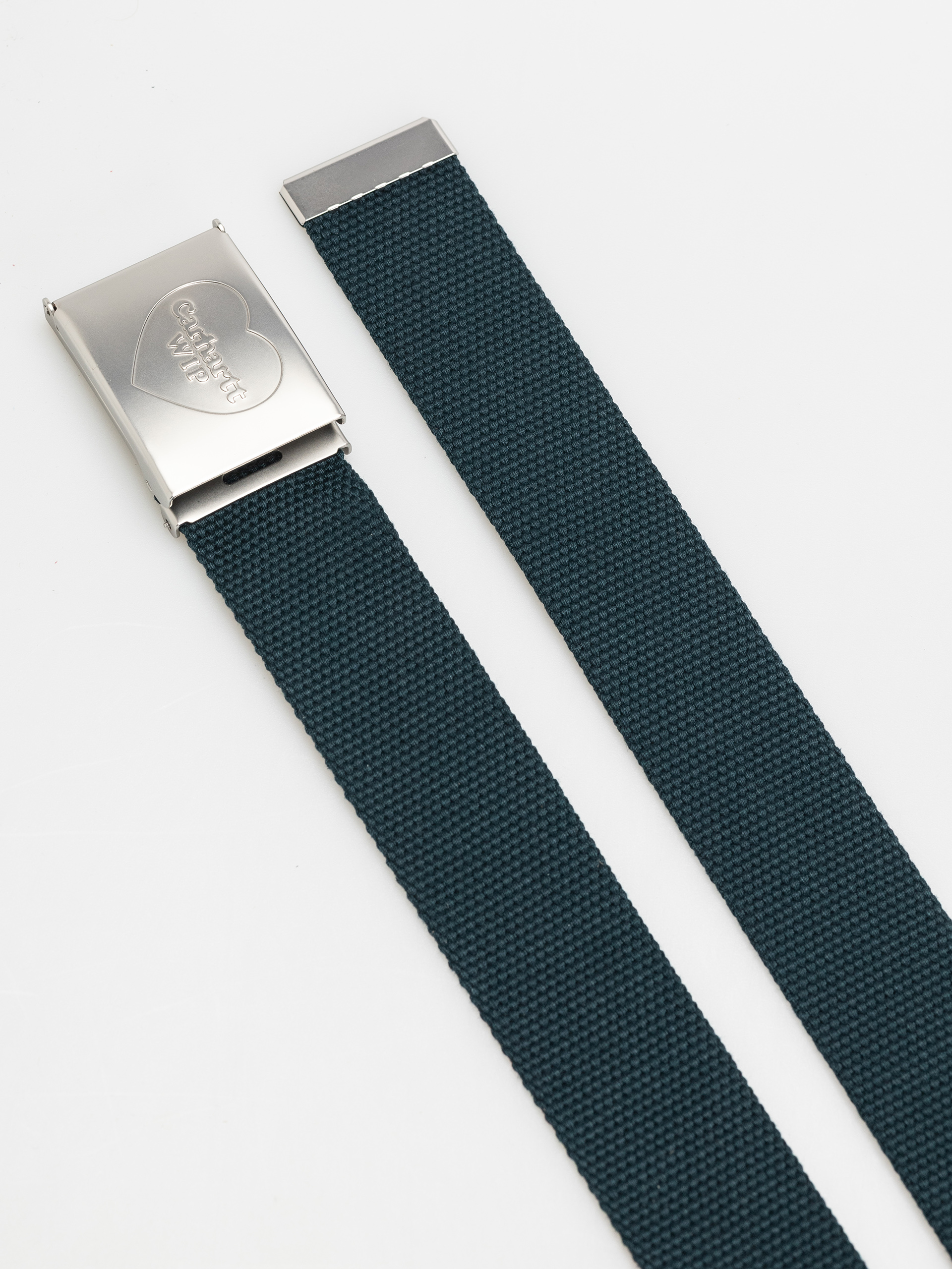 Ремінь Carhartt WIP Heart Clip (deep lagoon/silver)