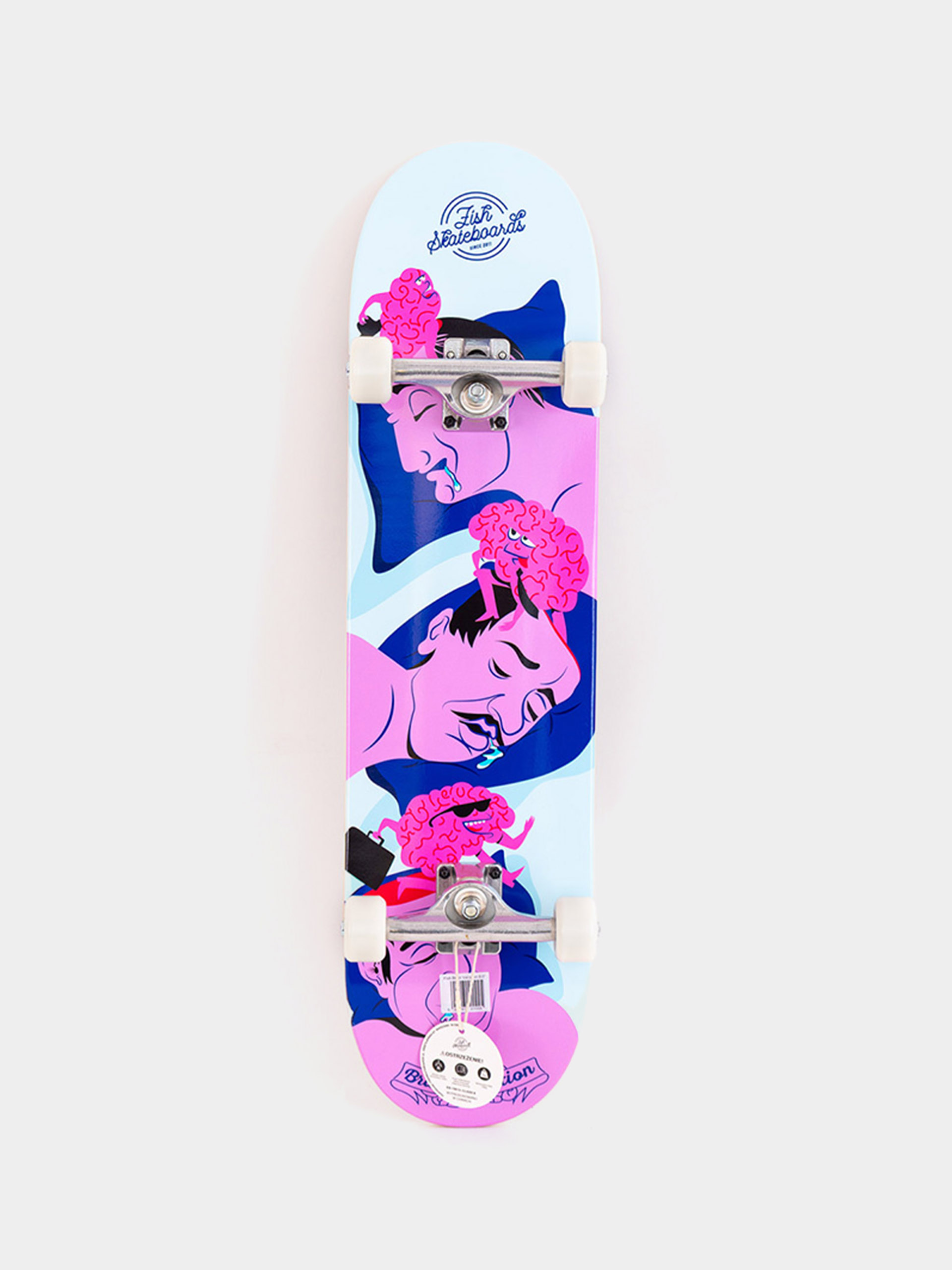 Скейтборд Fish Skateboards Pro Brain Vacation 
