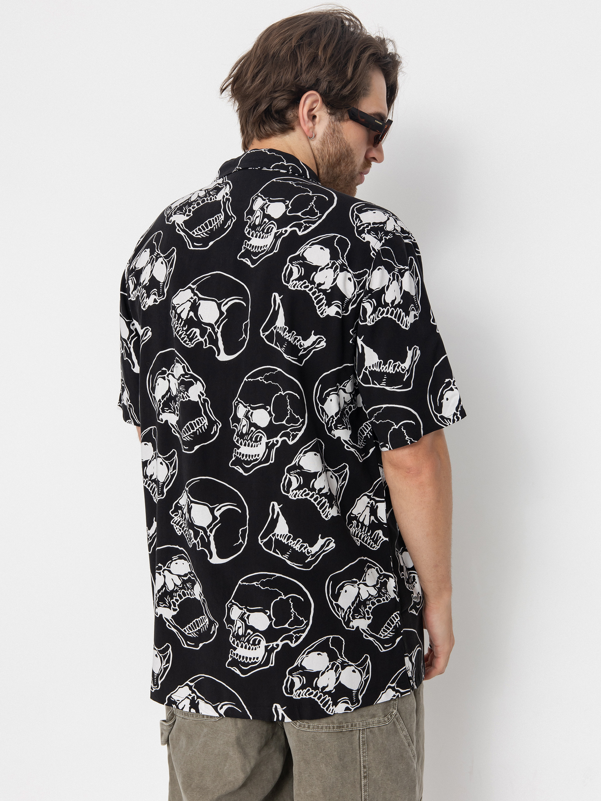 Сорочка DC Fracture Ss Button Up (black skully print)