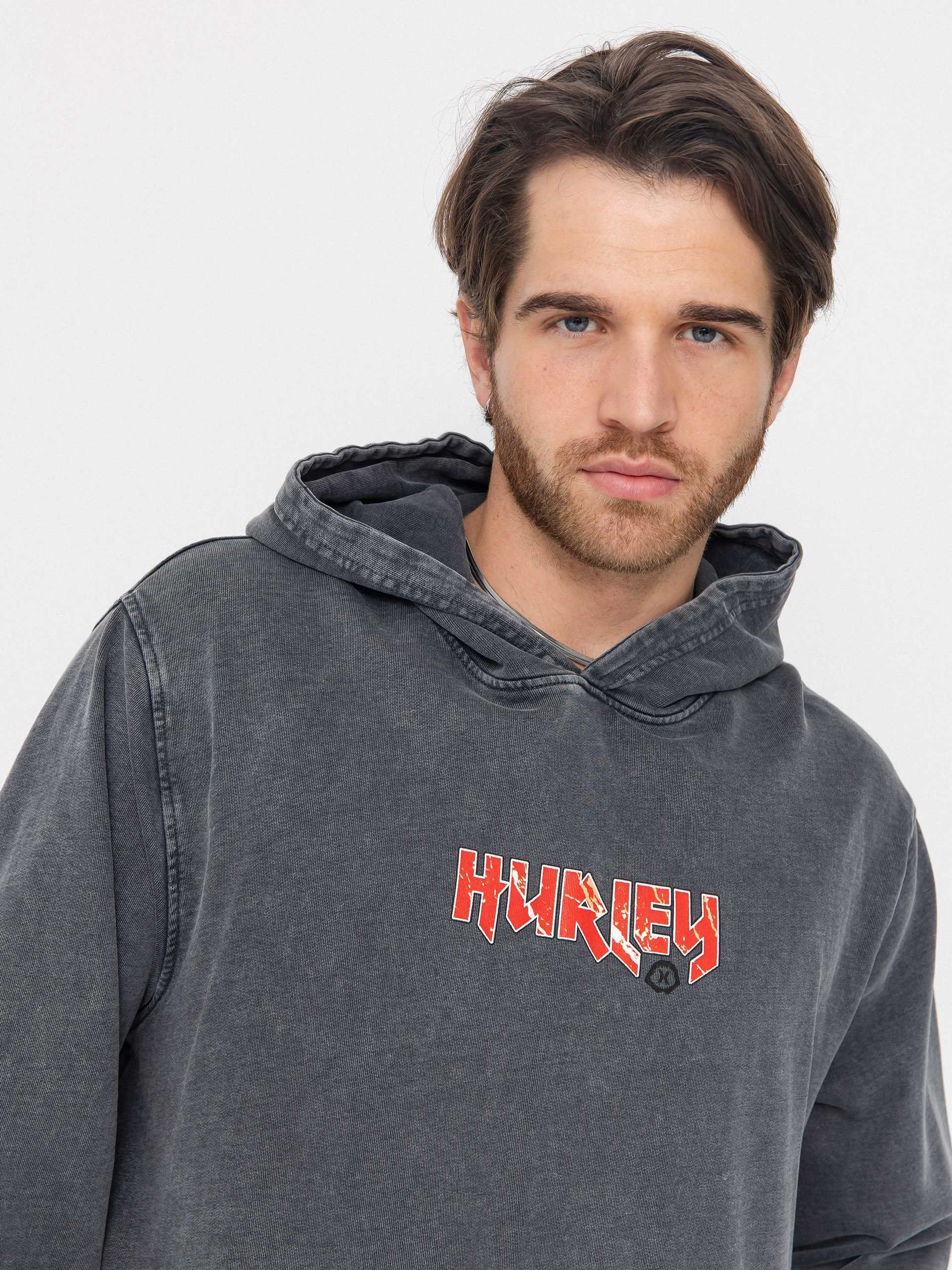 Худі Hurley Wave Addiction HD (dark stone grey)