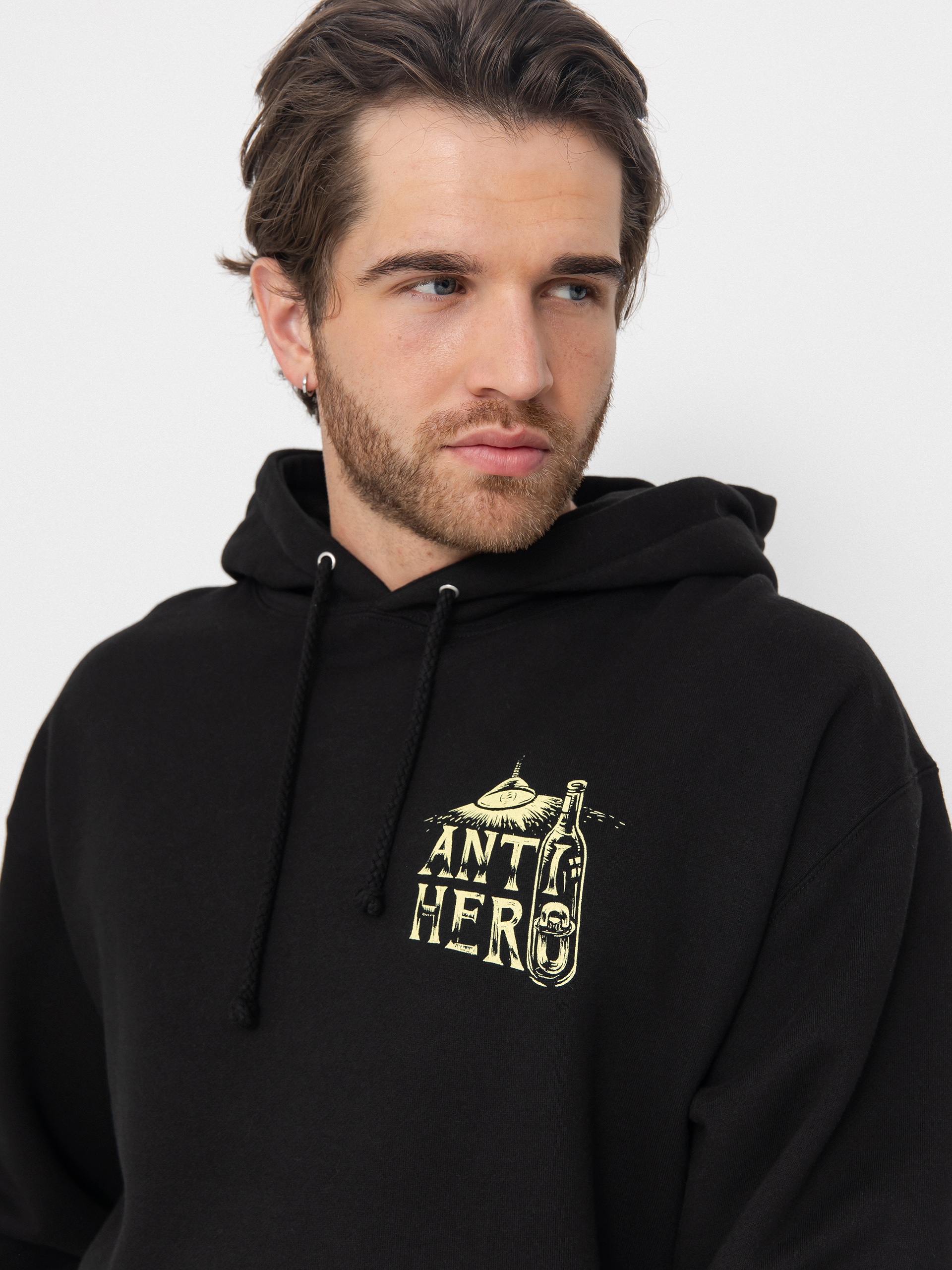 Худі Antihero Carnales Reposado HD (black w/pale yellow prints)