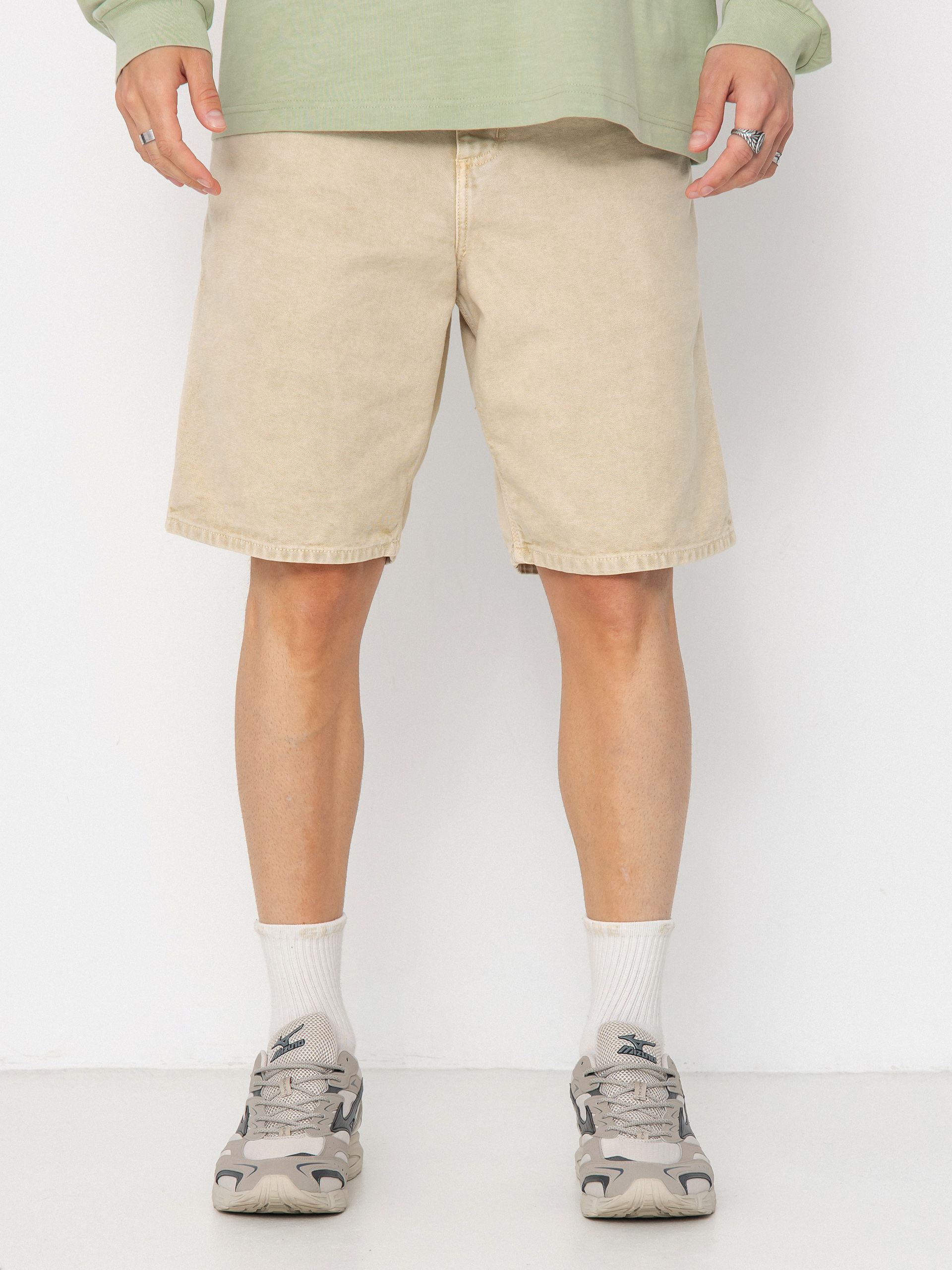 Шорти Carhartt WIP Single Knee (dusty h brown/chalk wash)