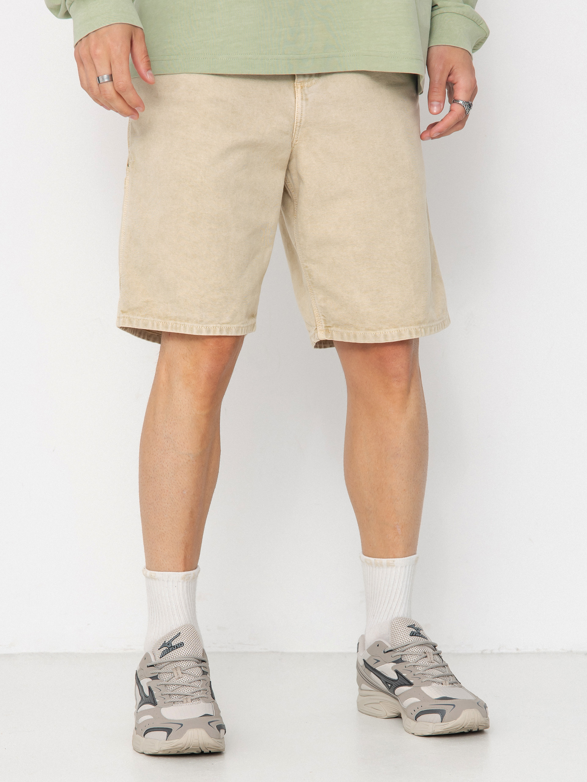 Шорти Carhartt WIP Single Knee (dusty h brown/chalk wash)