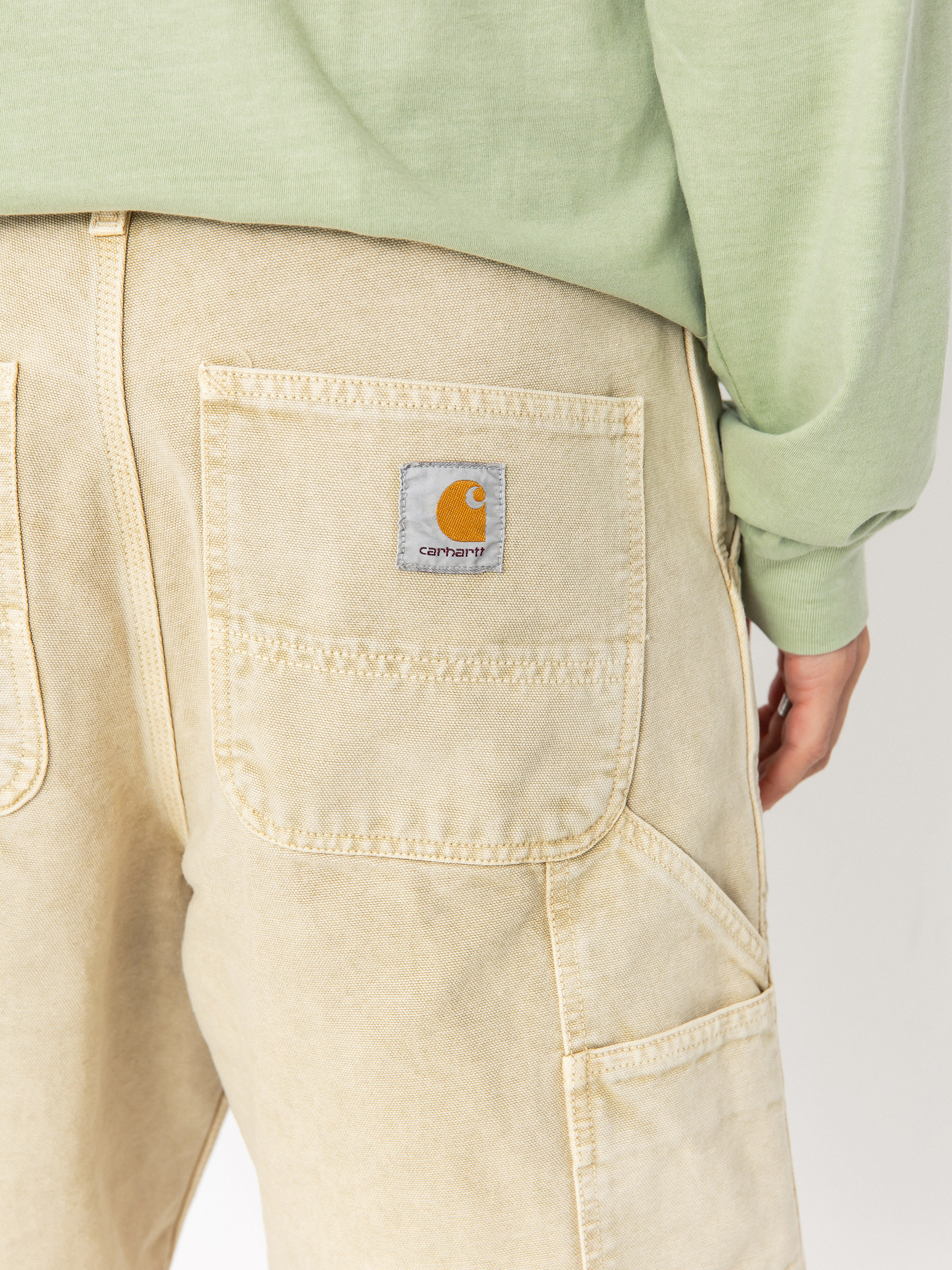 Шорти Carhartt WIP Single Knee (dusty h brown/chalk wash)