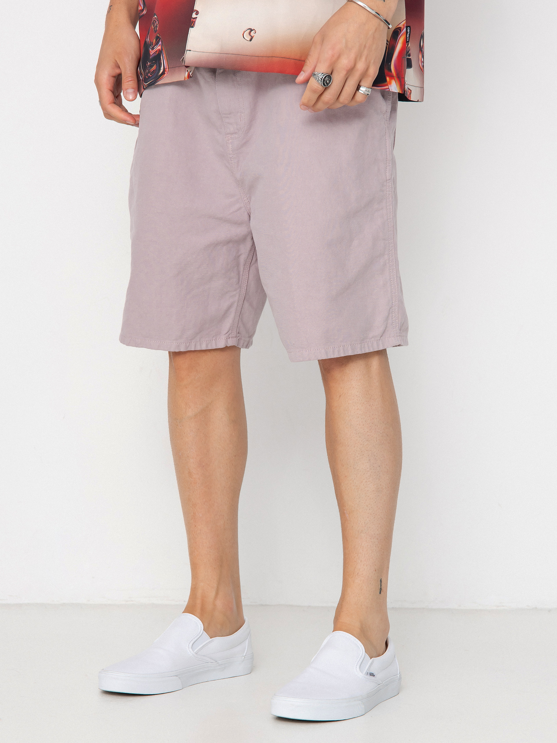 u0428u043eu0440u0442u0438 Carhartt WIP Walter Single Knee (pink fog/garment dyed)