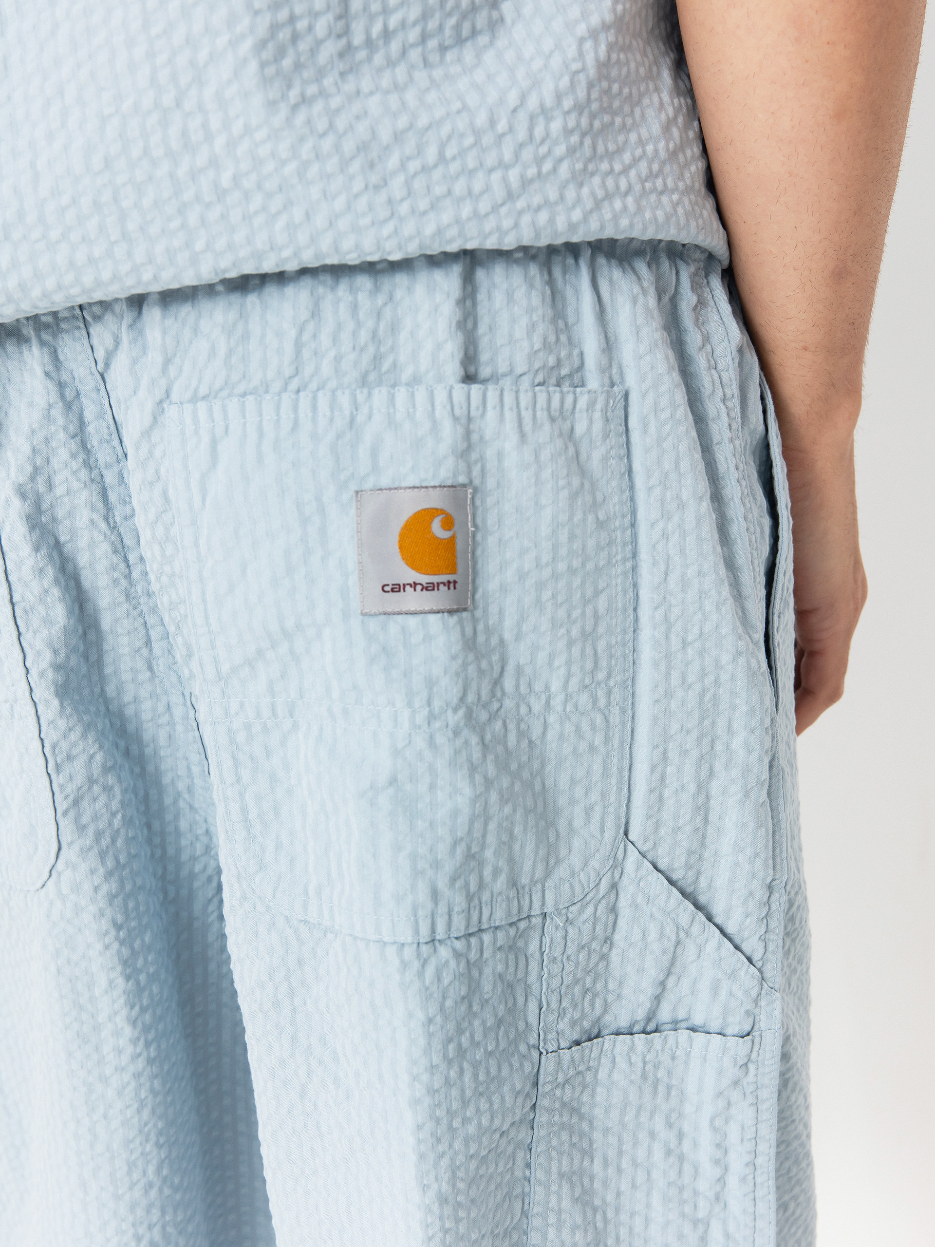 Шорти Carhartt WIP Toland (toland stripe/blue fog)