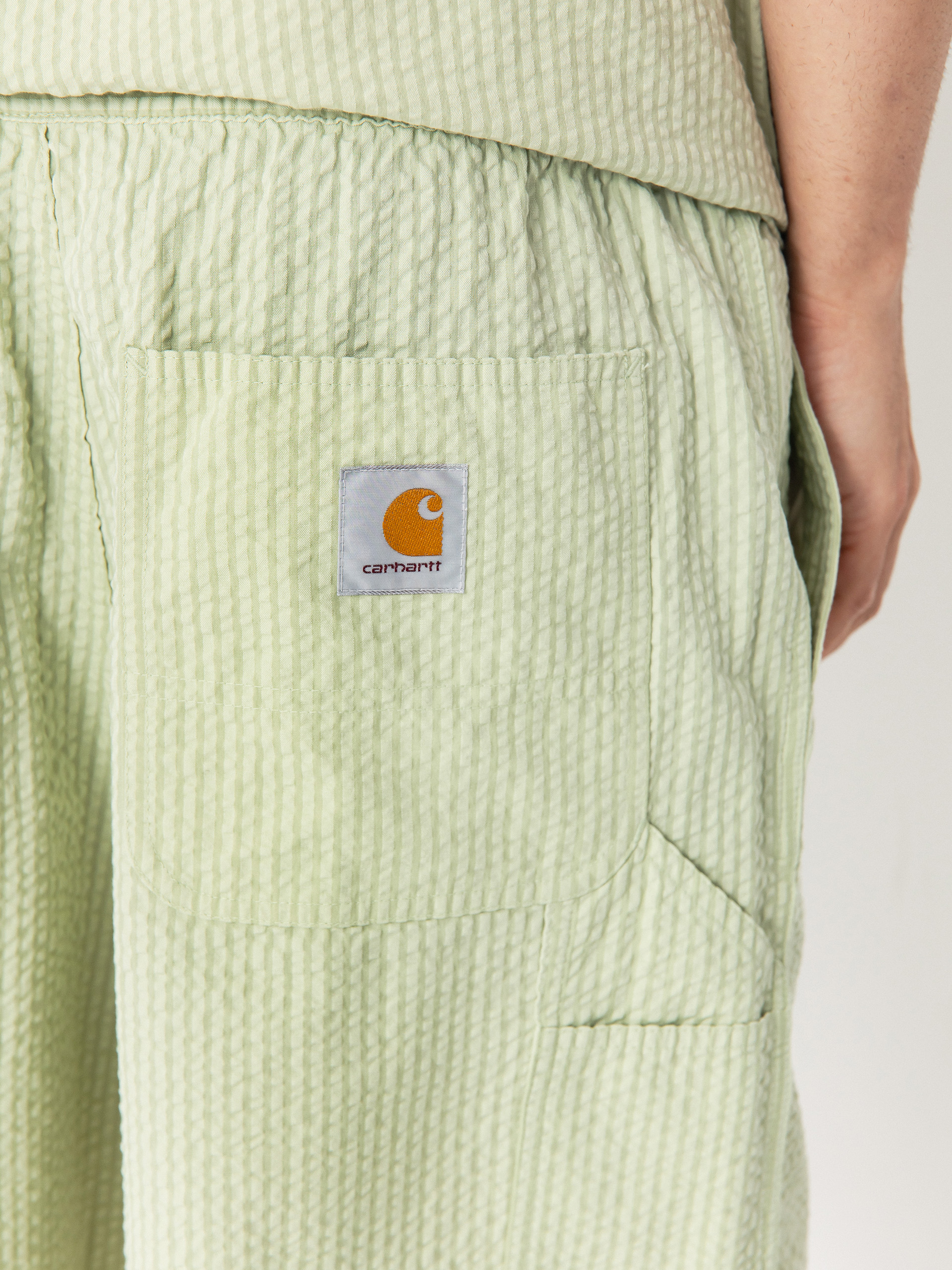 Шорти Carhartt WIP Toland (toland stripe/pale olive)