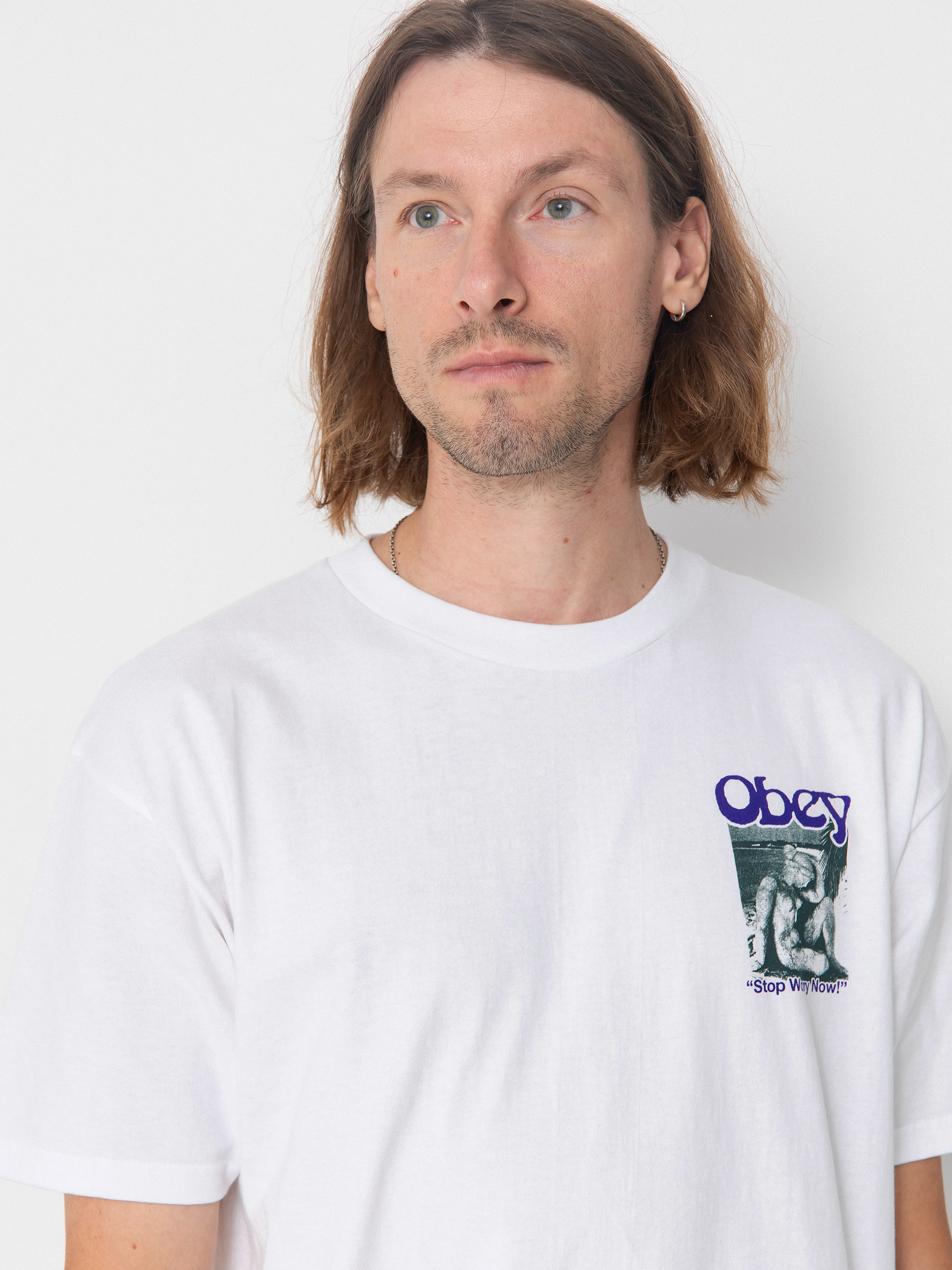 Футболка OBEY Stop Worry Now (white)