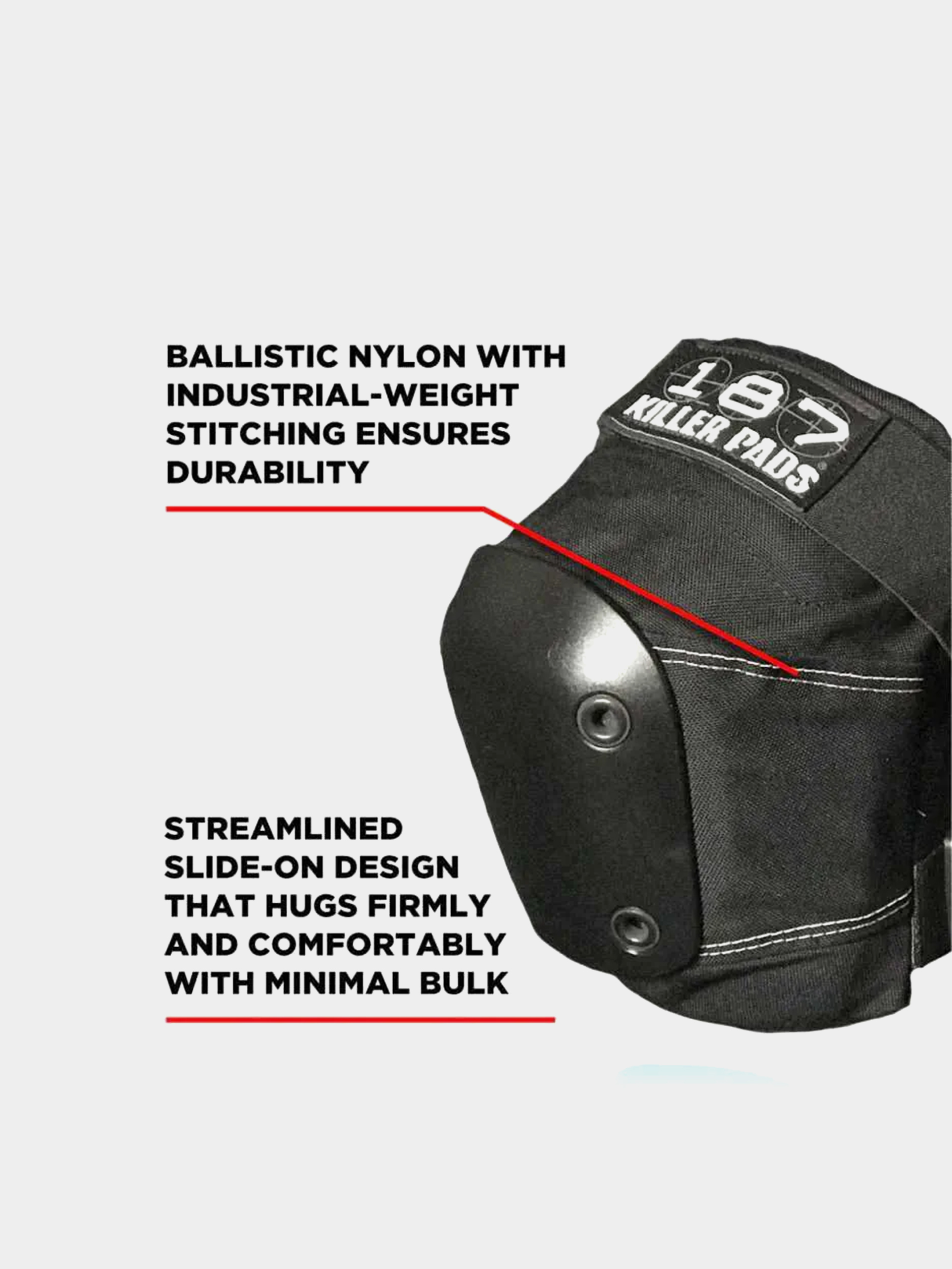 Захист 187 Killer Pads Slim Knee Pads (black)