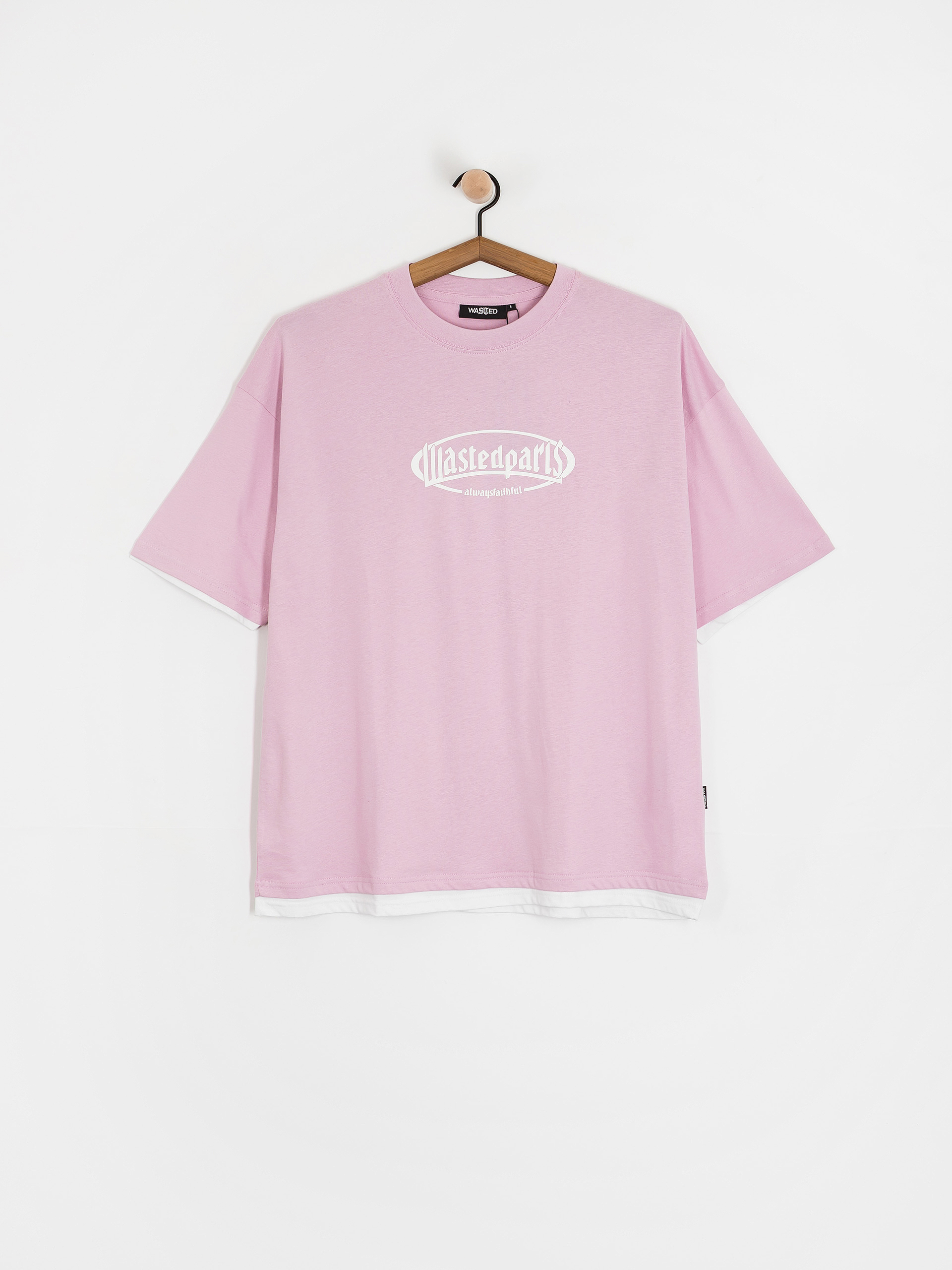 Футболка Wasted Paris Yard T Nine (sour pink/white)