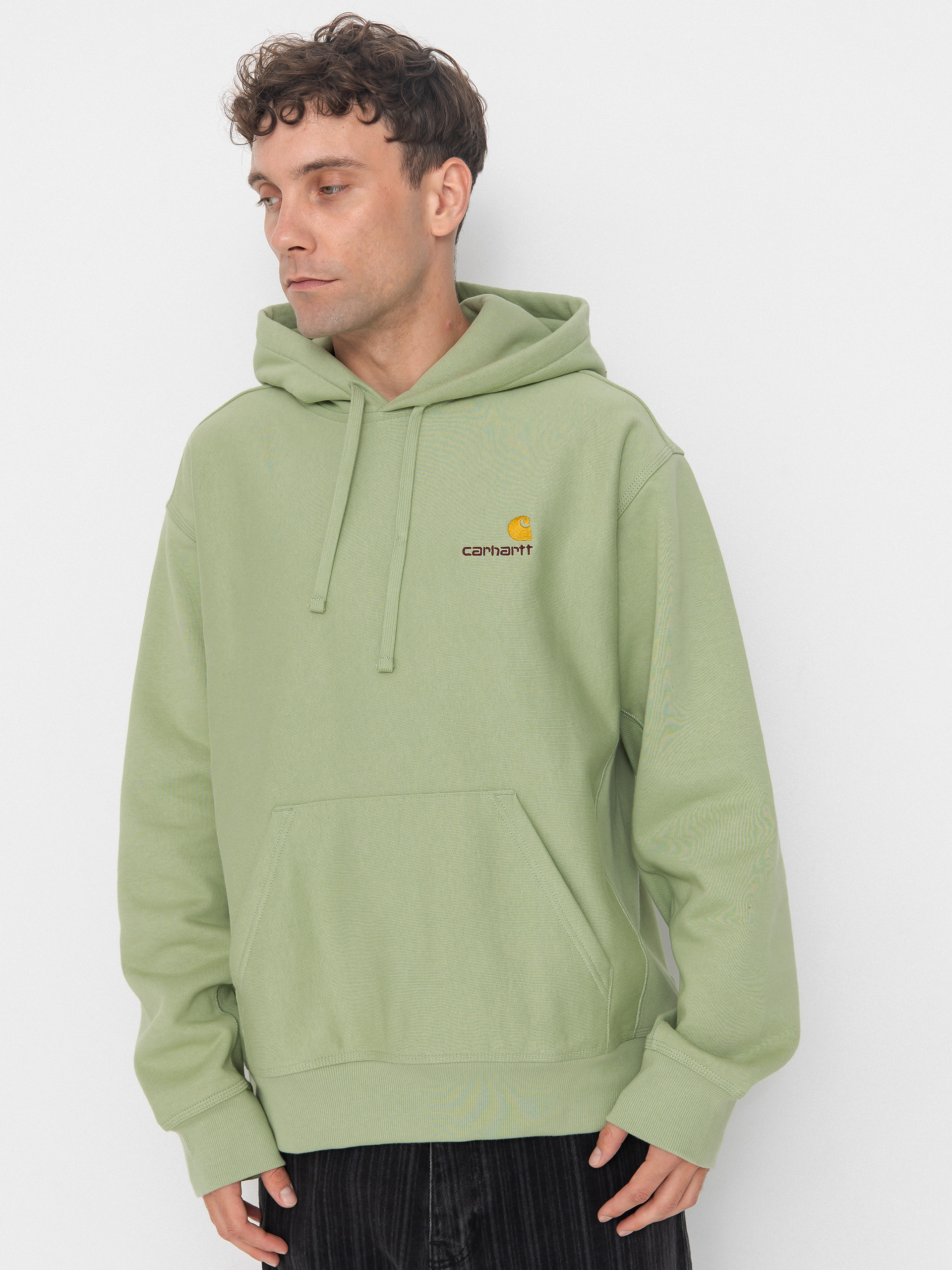Худі Carhartt WIP American Script HD (pale olive)