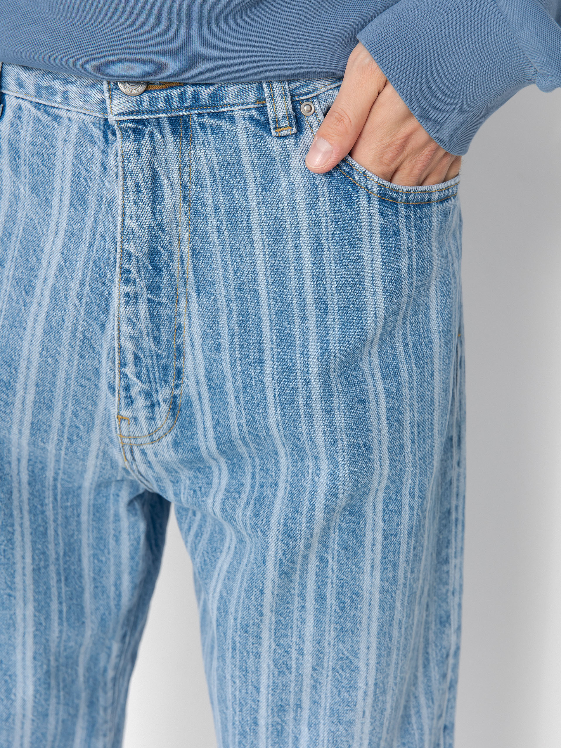 Штани Carhartt WIP Rylan (rylan stripe/blue/stone bleached)