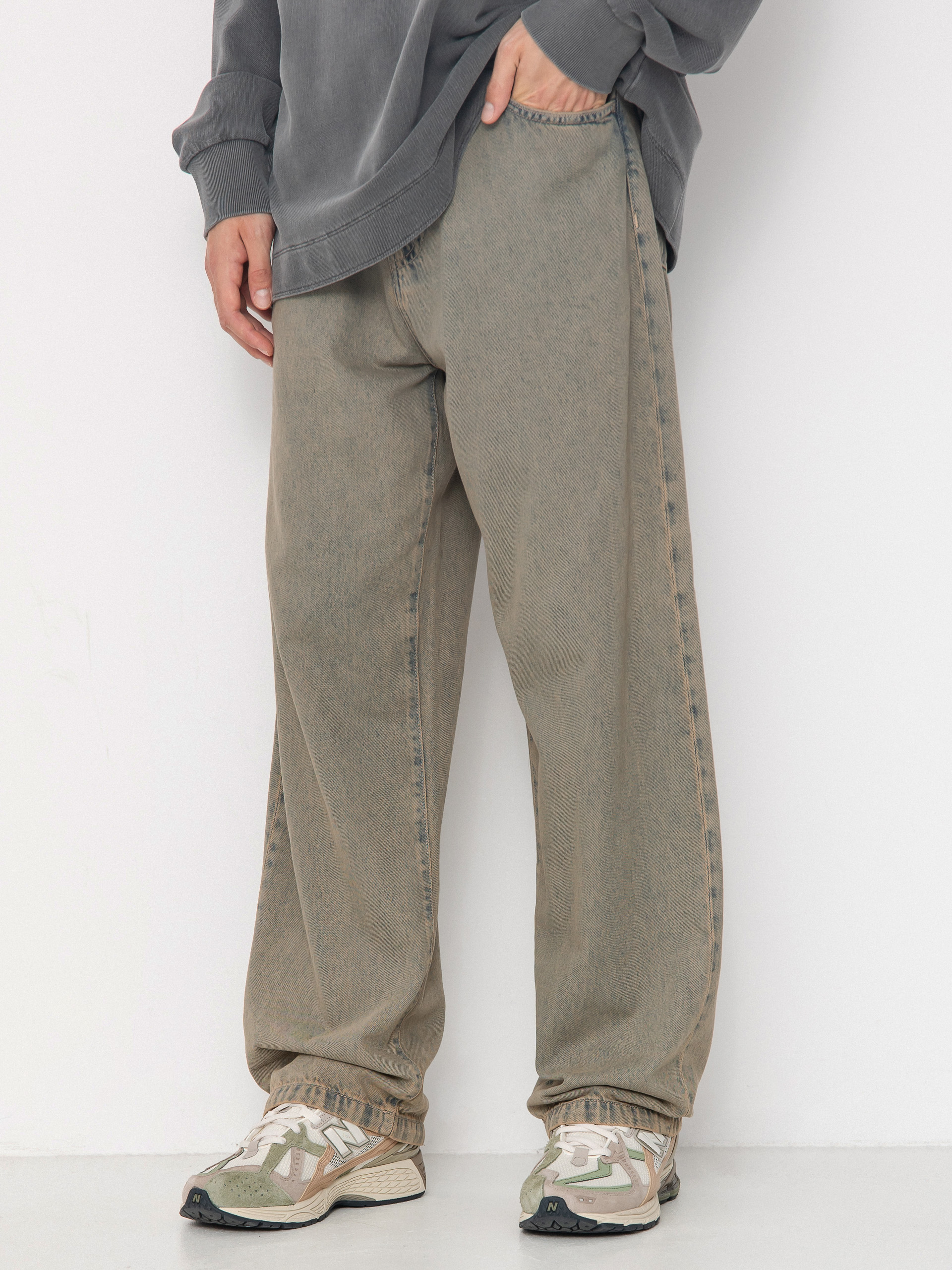 Штани Carhartt WIP Landon (blue/leather/garment dyed)