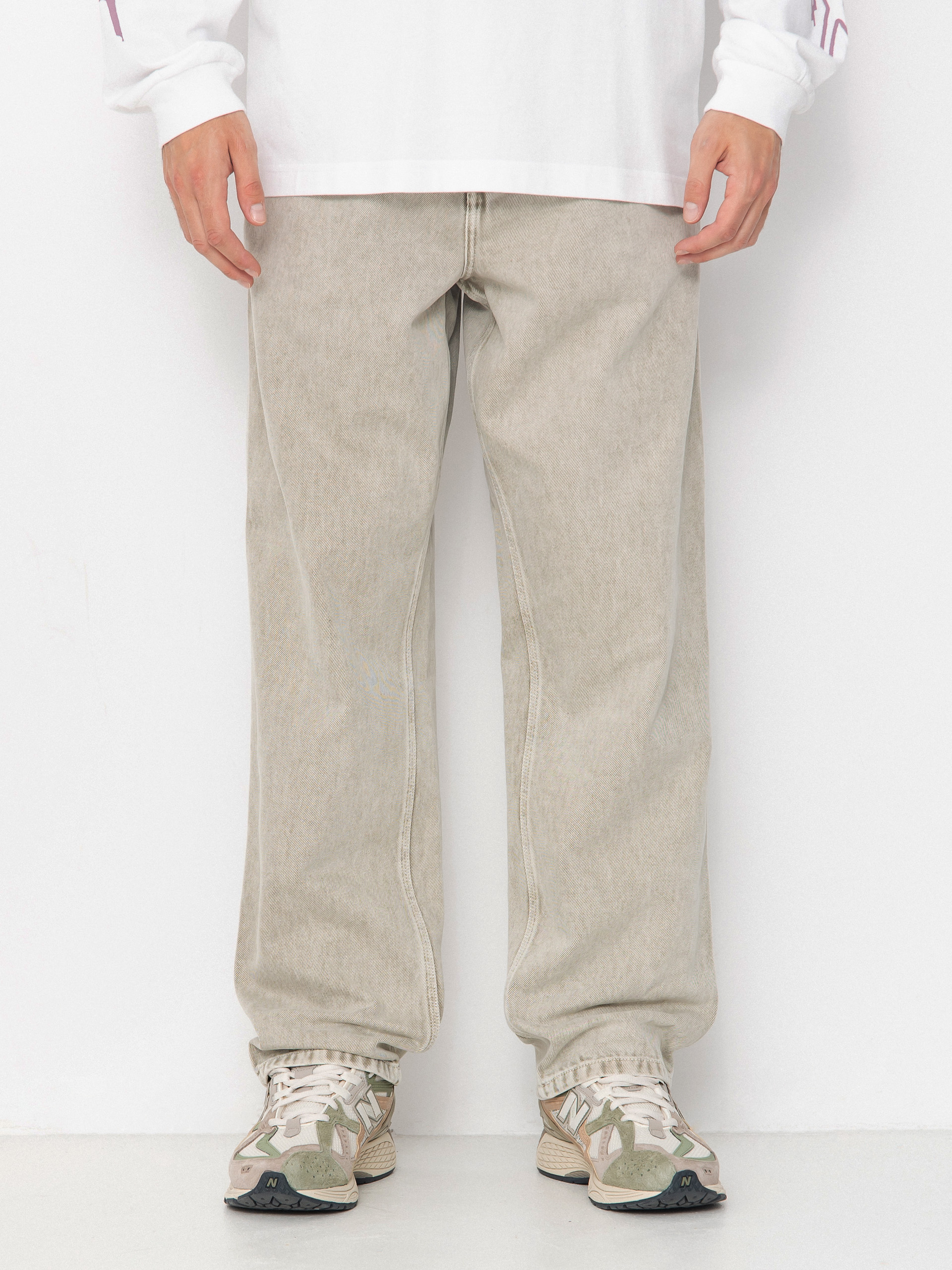 Штани Carhartt WIP Single Knee (opuntia/chalk wash)