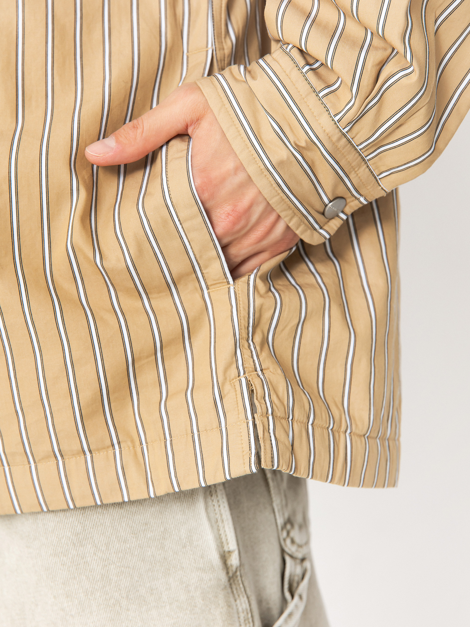 Куртка Carhartt WIP Grimsby (grimsby stripe/dusty h brown)