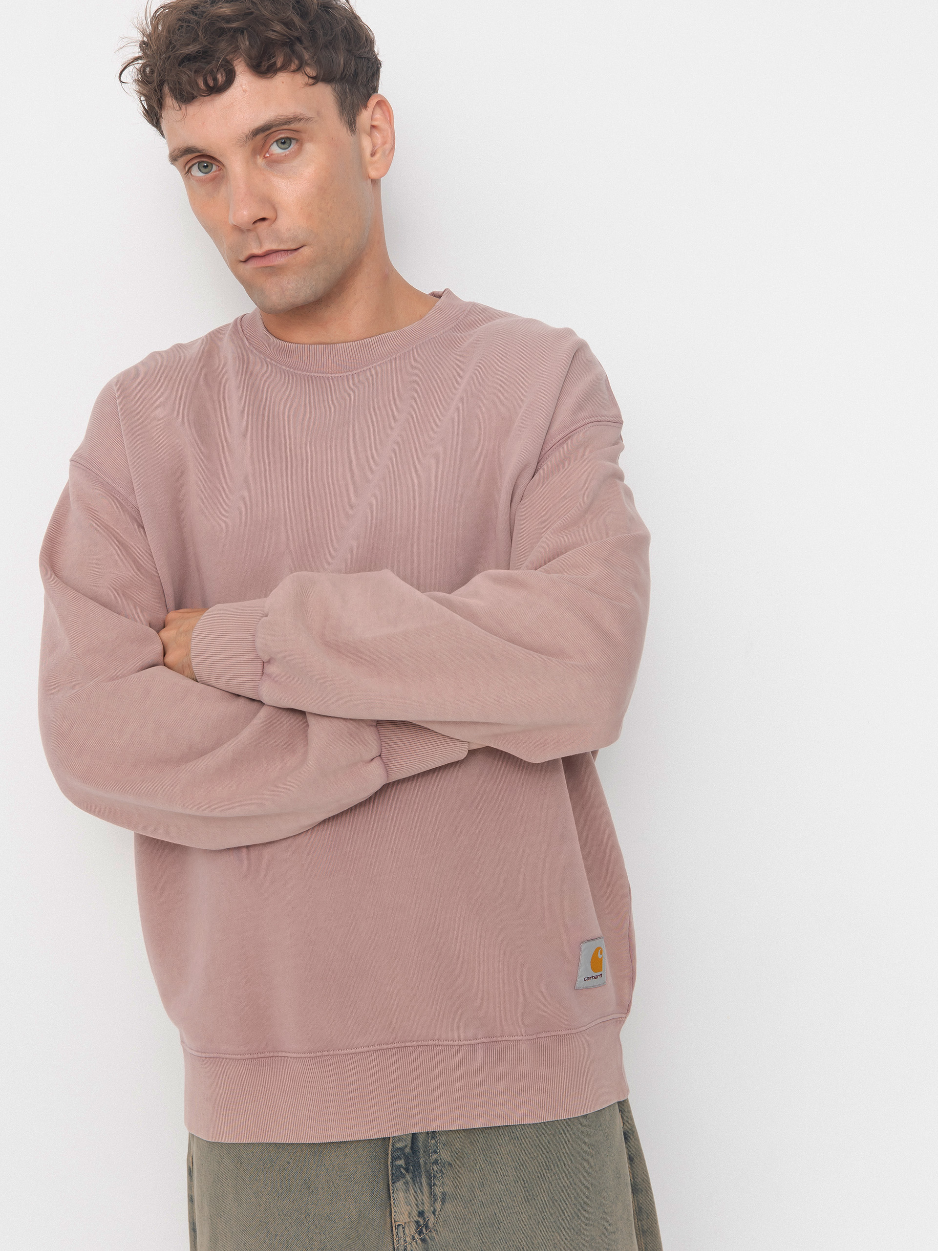 Світшот Carhartt WIP Hudson (daphne/chalk wash)