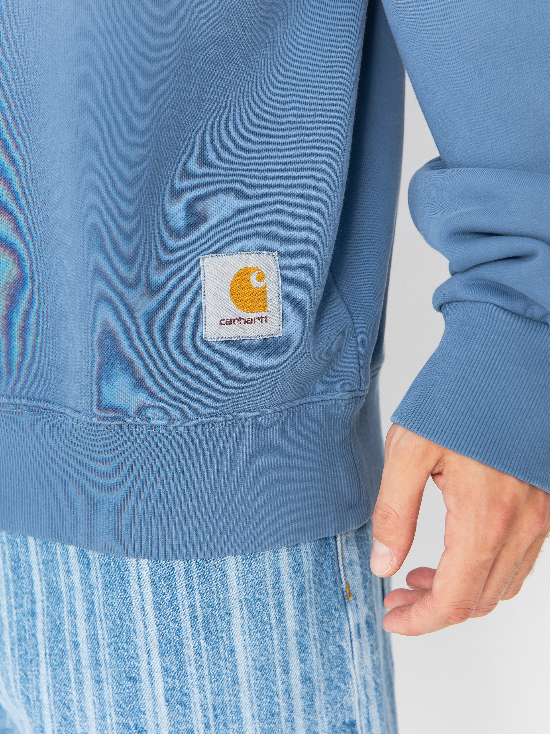 Світшот Carhartt WIP Hudson (sorrent/chalk wash)