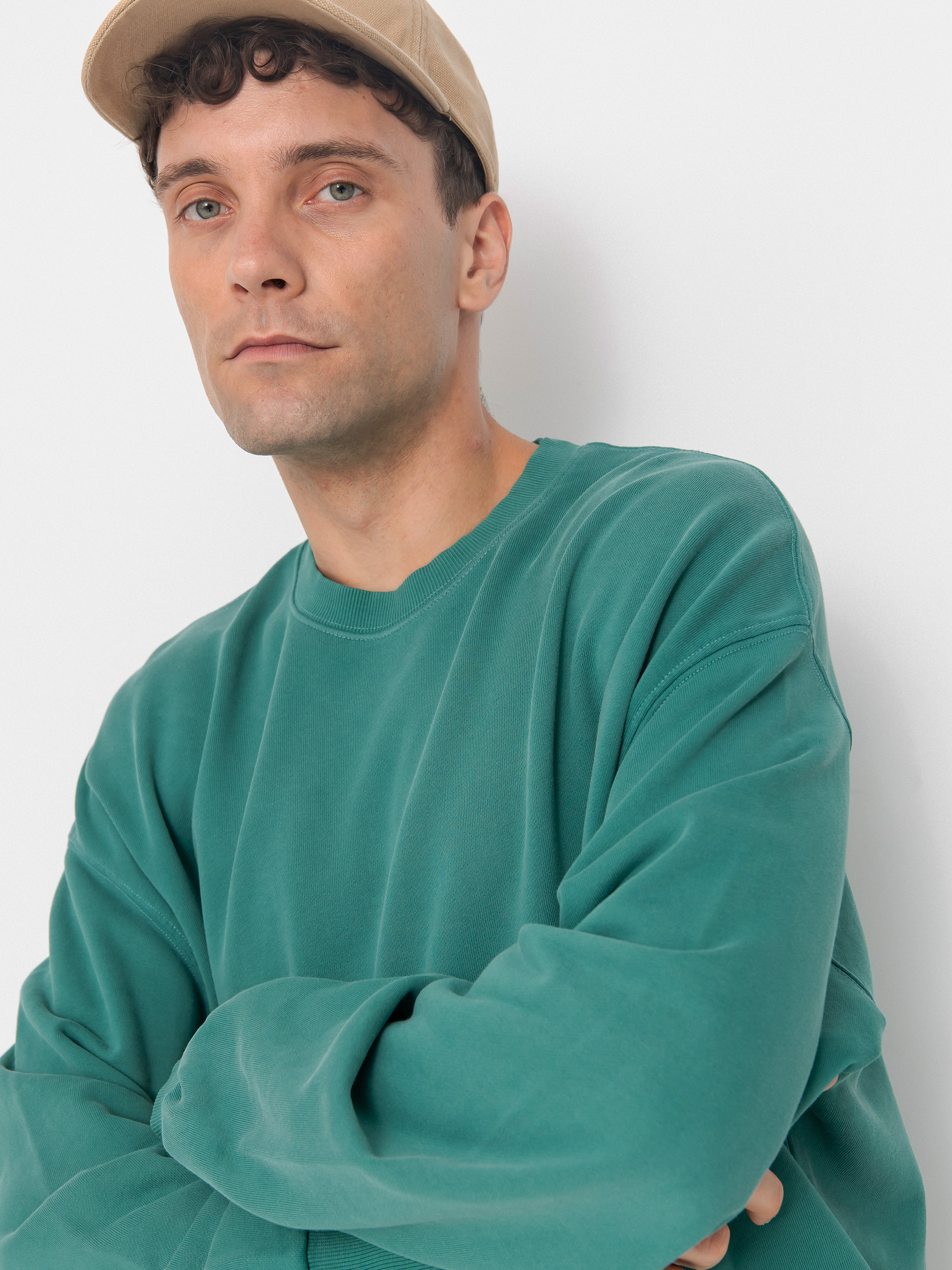 Світшот Carhartt WIP Hudson (saguaro/chalk wash)