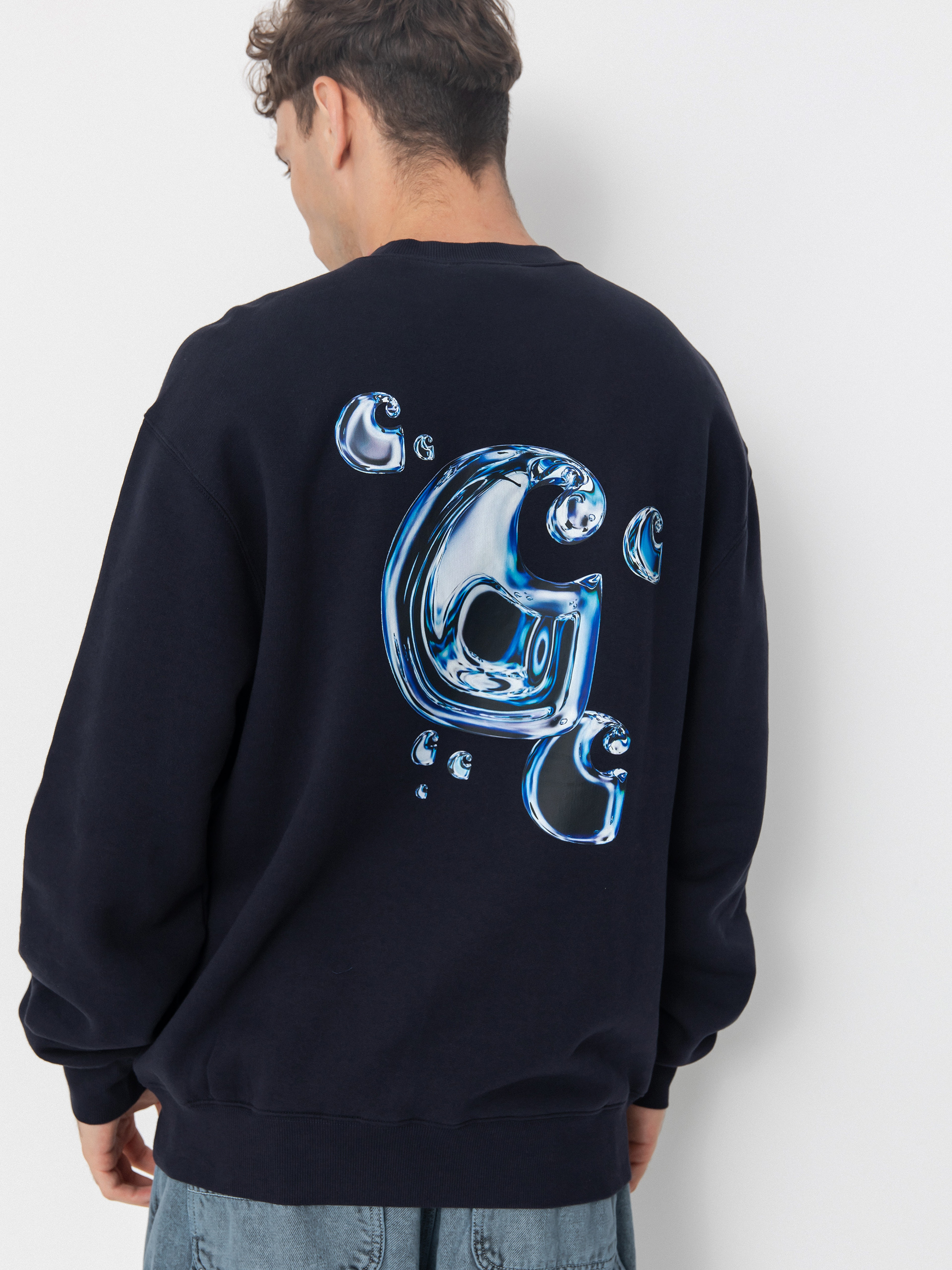 Світшот Carhartt WIP Solar Chrome (dark navy)