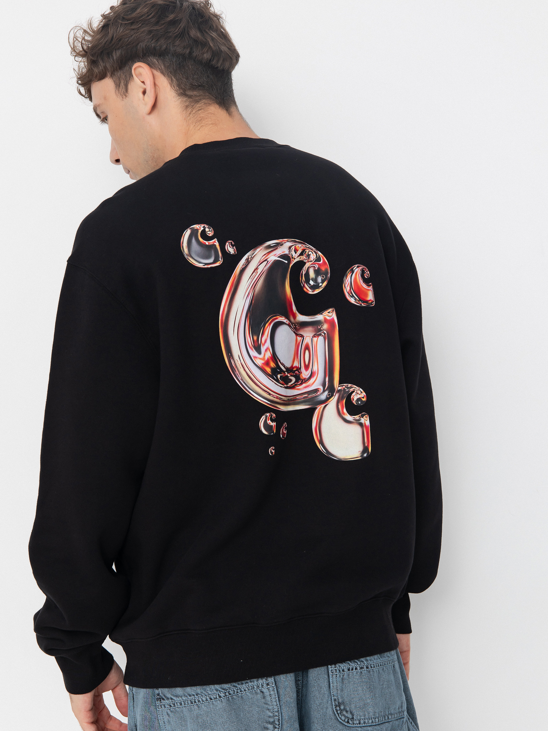 Світшот Carhartt WIP Solar Chrome (black)