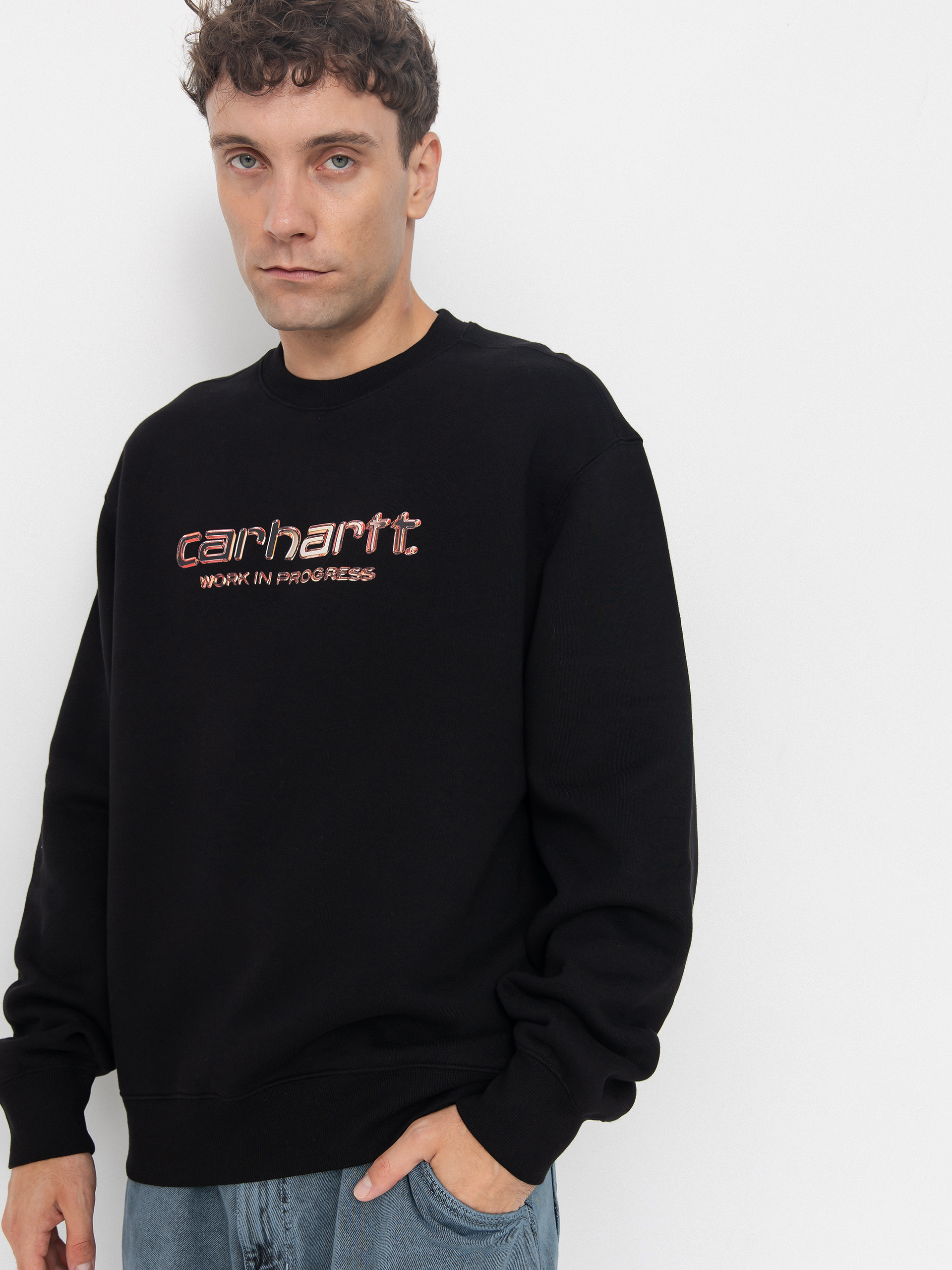 Світшот Carhartt WIP Solar Chrome (black)