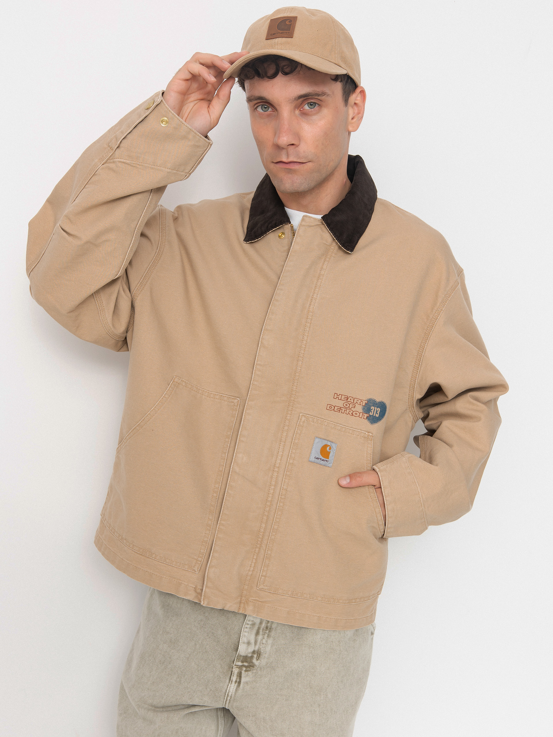 Куртка Carhartt WIP OG Arcan Graphic (dusty h brown/tobacco/heavy stone wash)
