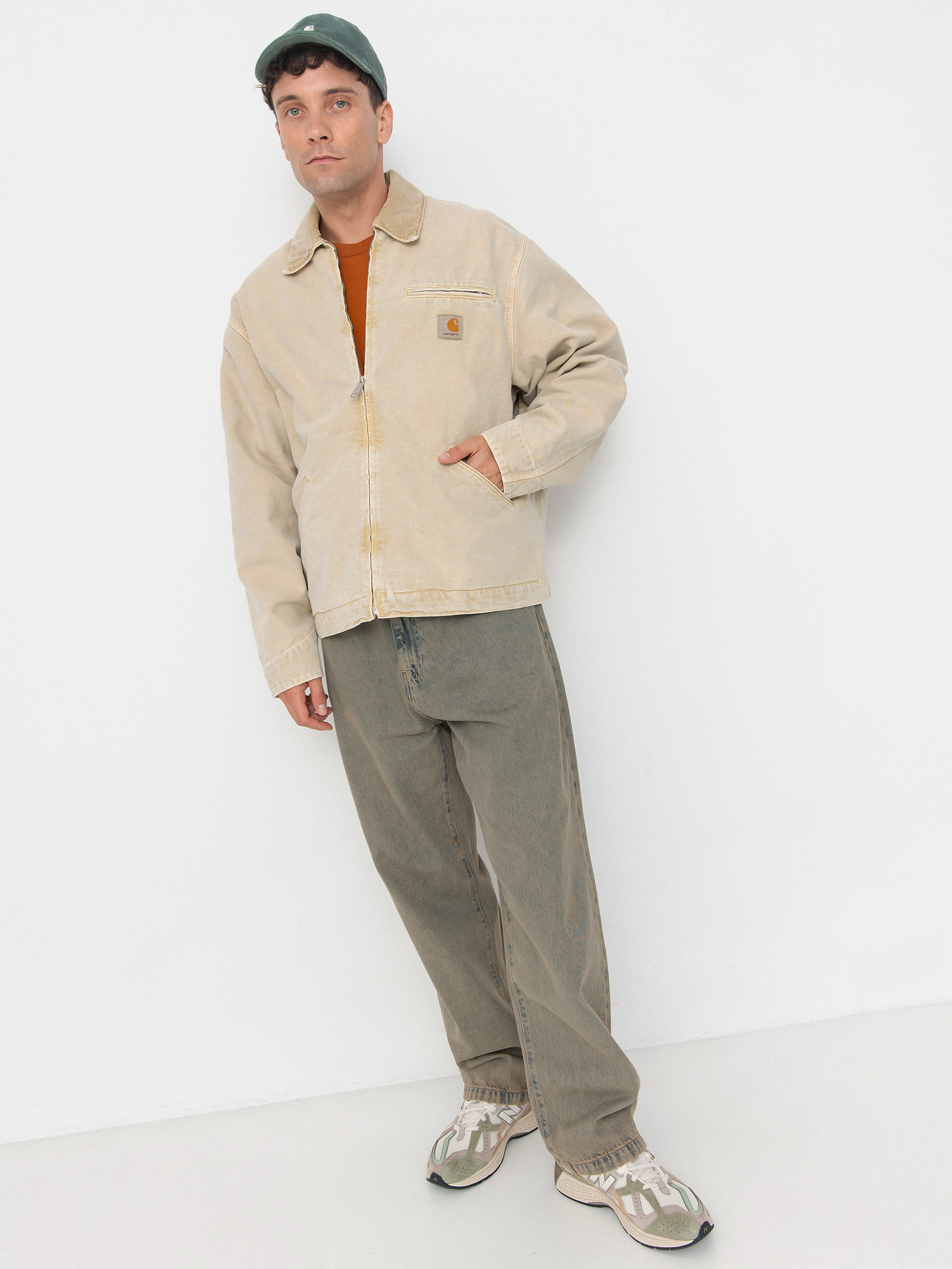 Куртка Carhartt WIP OG Detroit (dusty h brown/dusty h brown/chalk wash)