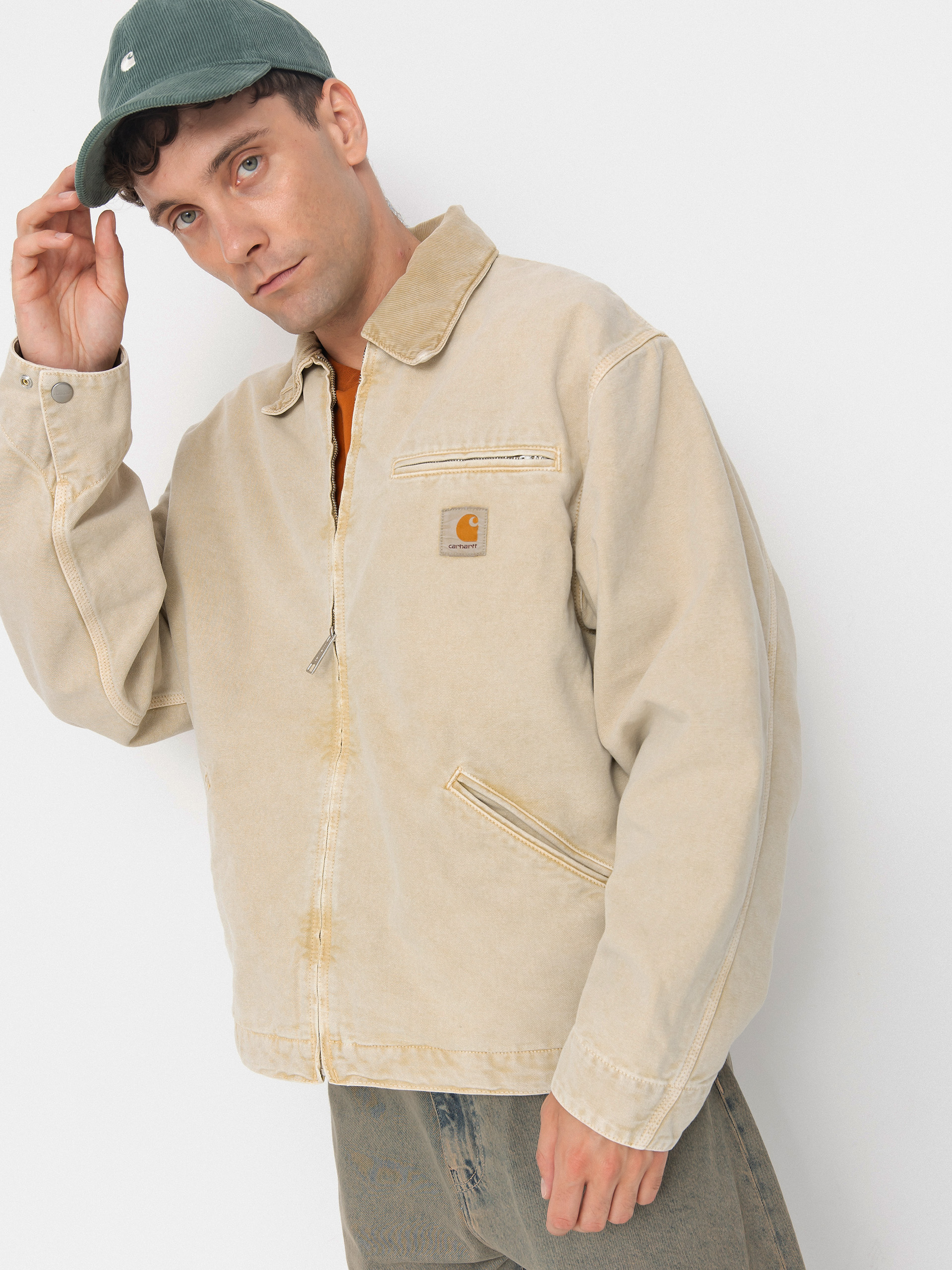 Куртка Carhartt WIP OG Detroit (dusty h brown/dusty h brown/chalk wash)
