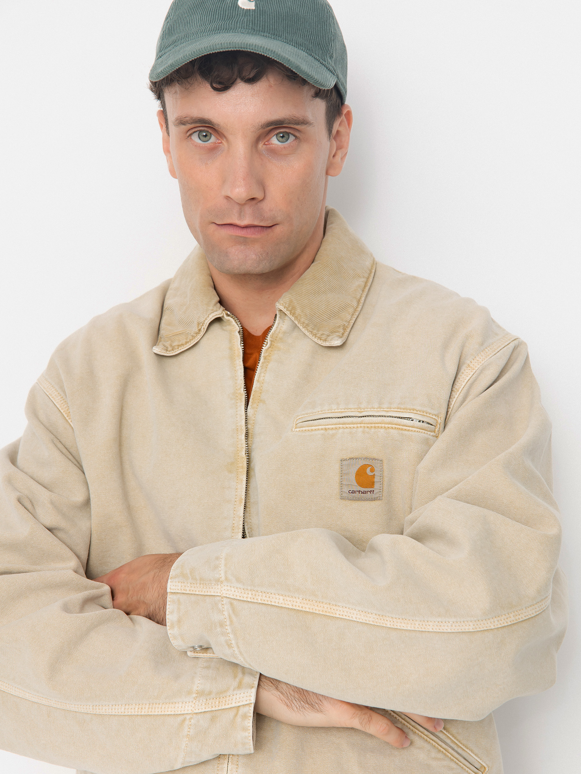 Куртка Carhartt WIP OG Detroit (dusty h brown/dusty h brown/chalk wash)
