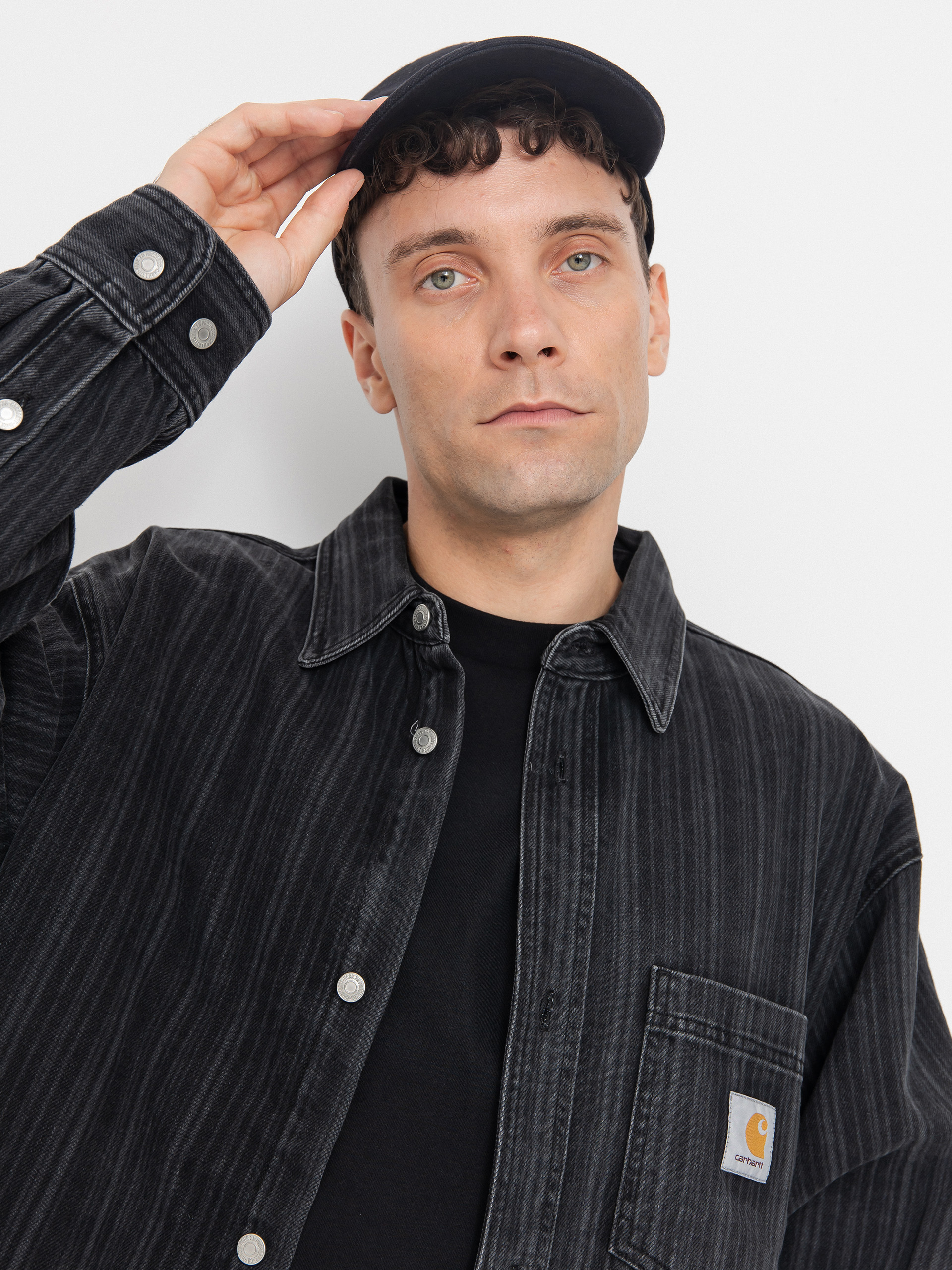 Куртка Carhartt WIP Rylan (rylan stripe/black/stone washed)